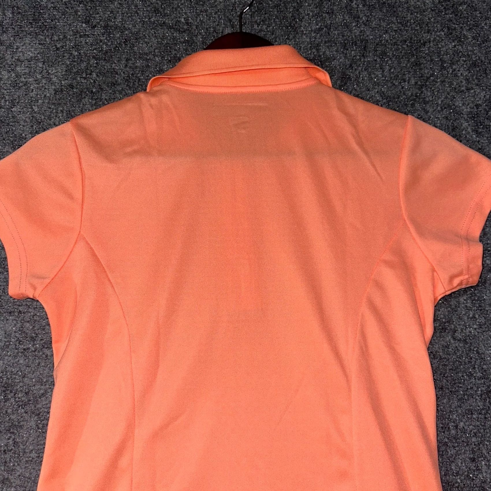 Vintage Lynx Polo Womens XS Orange Short Sleeve Fitted Button Neck Golf Tennis Size 26" / US 2 / IT 38 - 7 Thumbnail