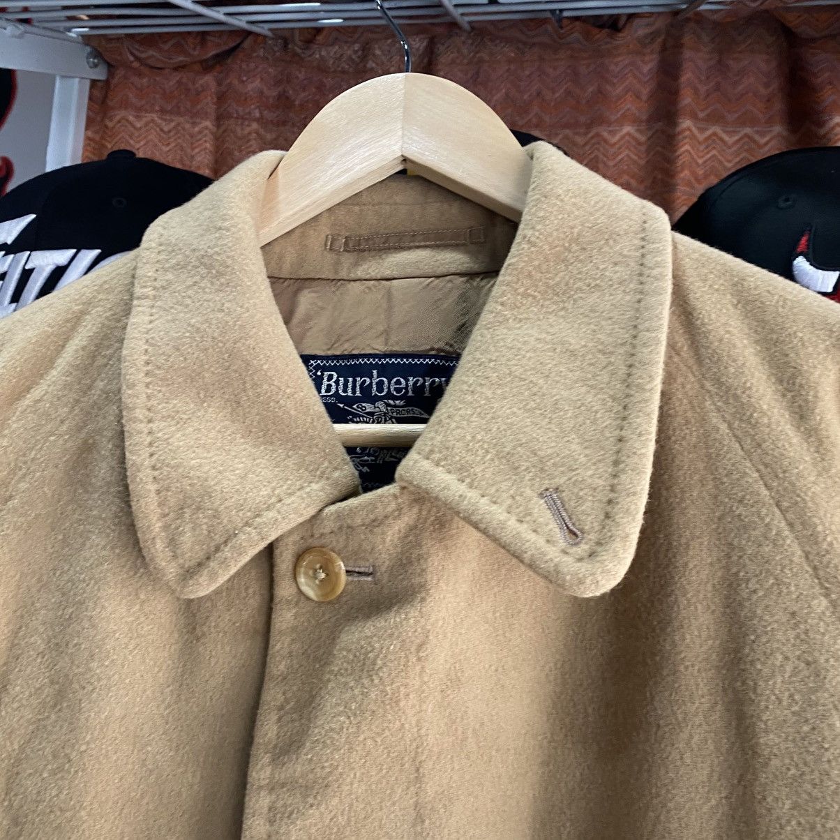 Burberry VINTAGE Burberry Wool Car Coat Beige L Size US L / EU 52-54 / 3 - 8 Thumbnail