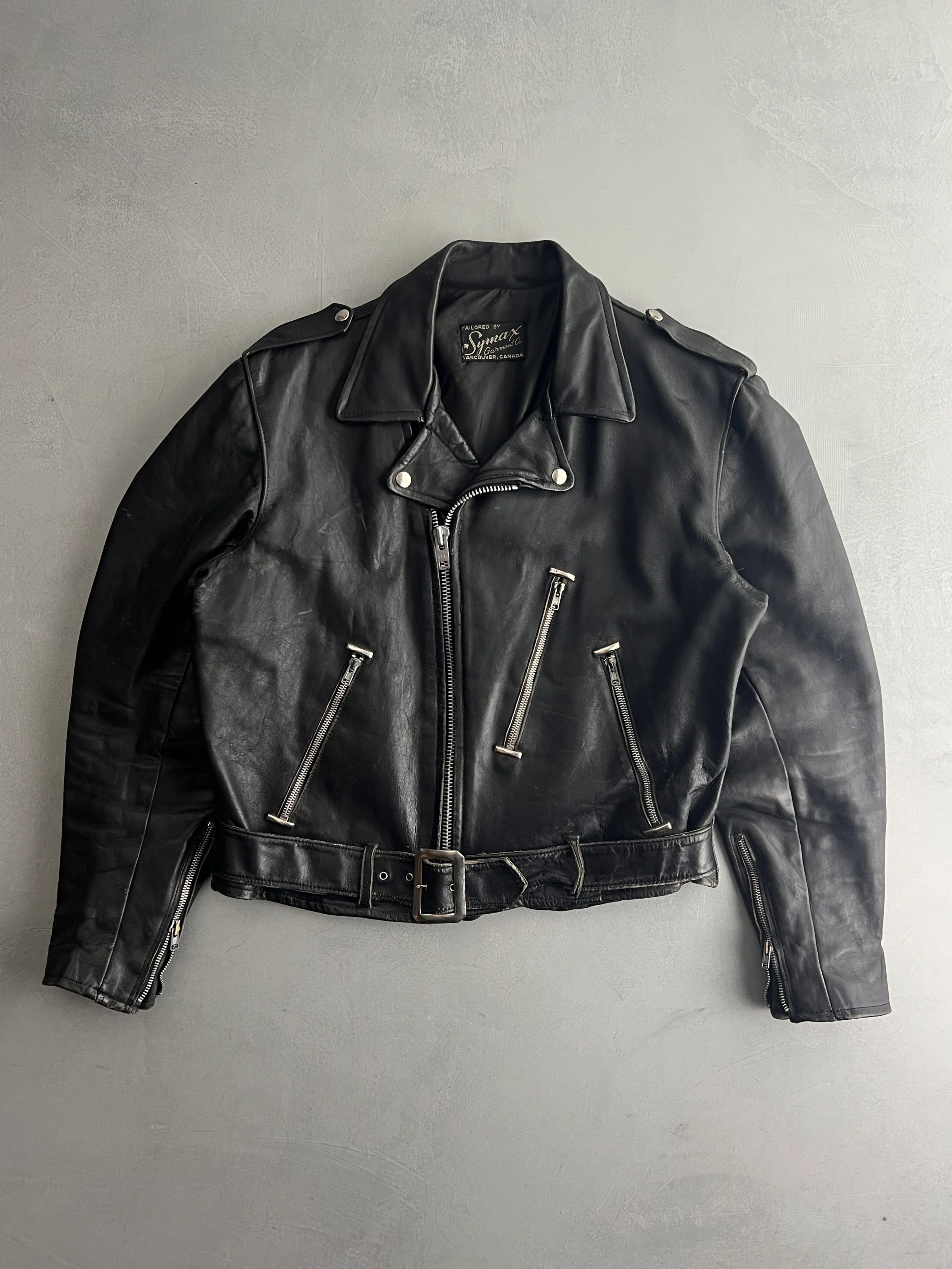 Vintage 60s Boxy Leather Jacket