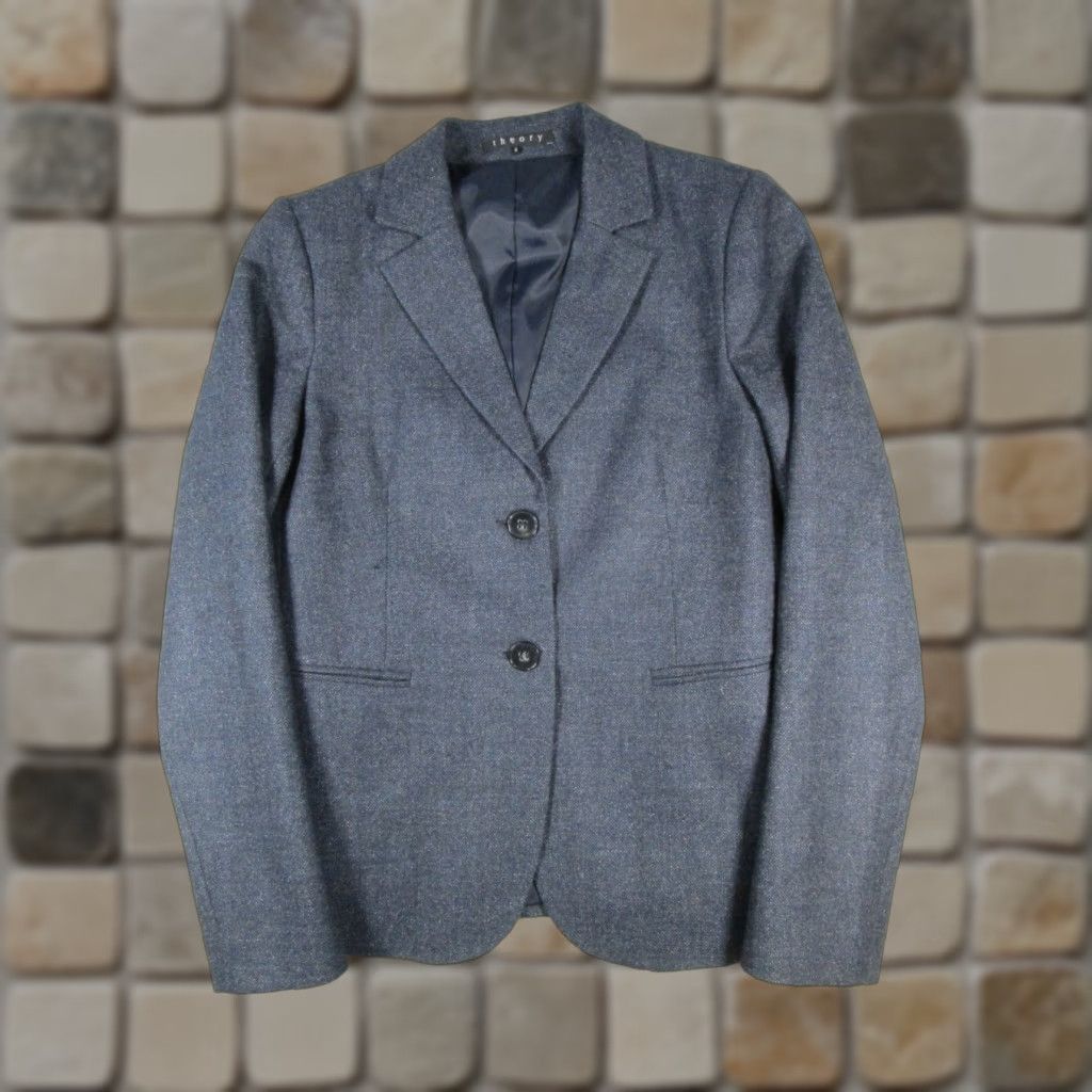 Theory Multicolor Tweed Jacket Theory Theory BEVERLY TWEED FRINGE