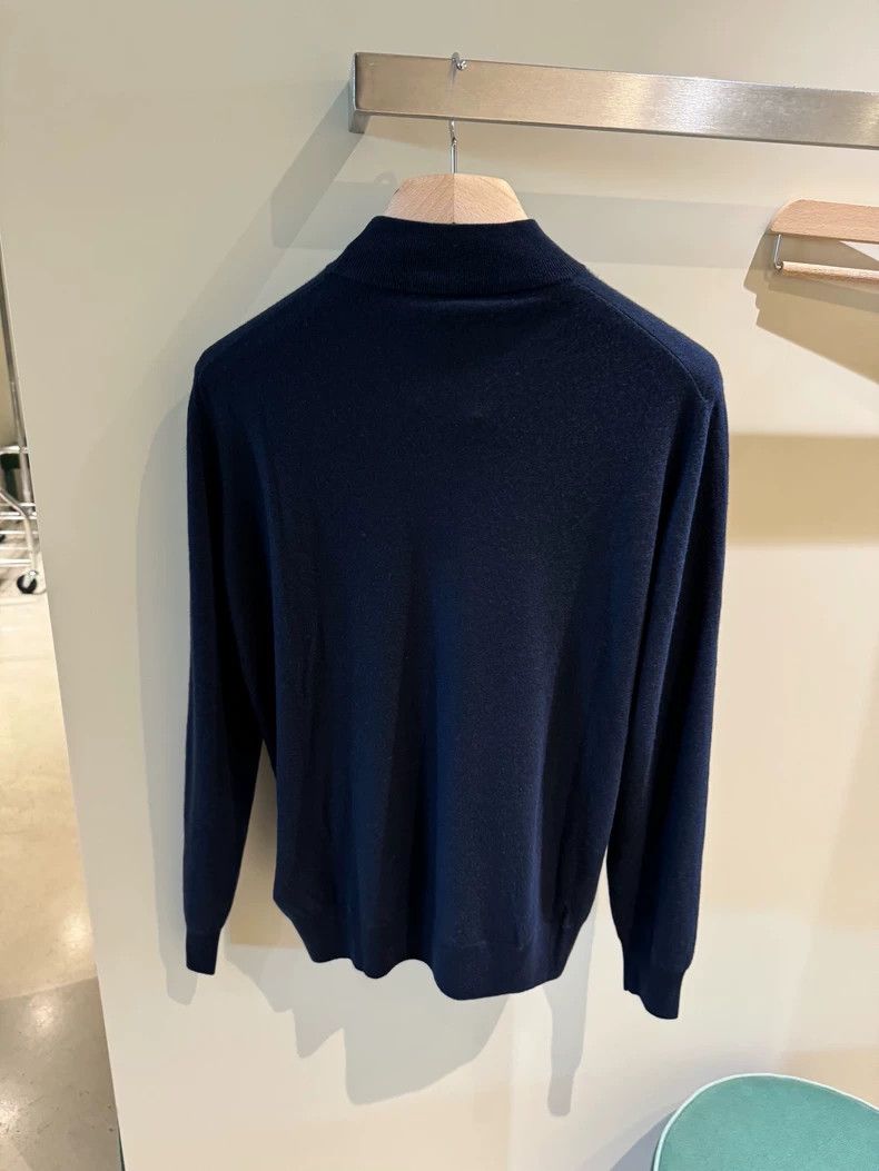 Loro Piana LORO PIANA Men's half high collar knit cashmere sweater 10 Size US L / EU 52-54 / 3 - 5 Thumbnail