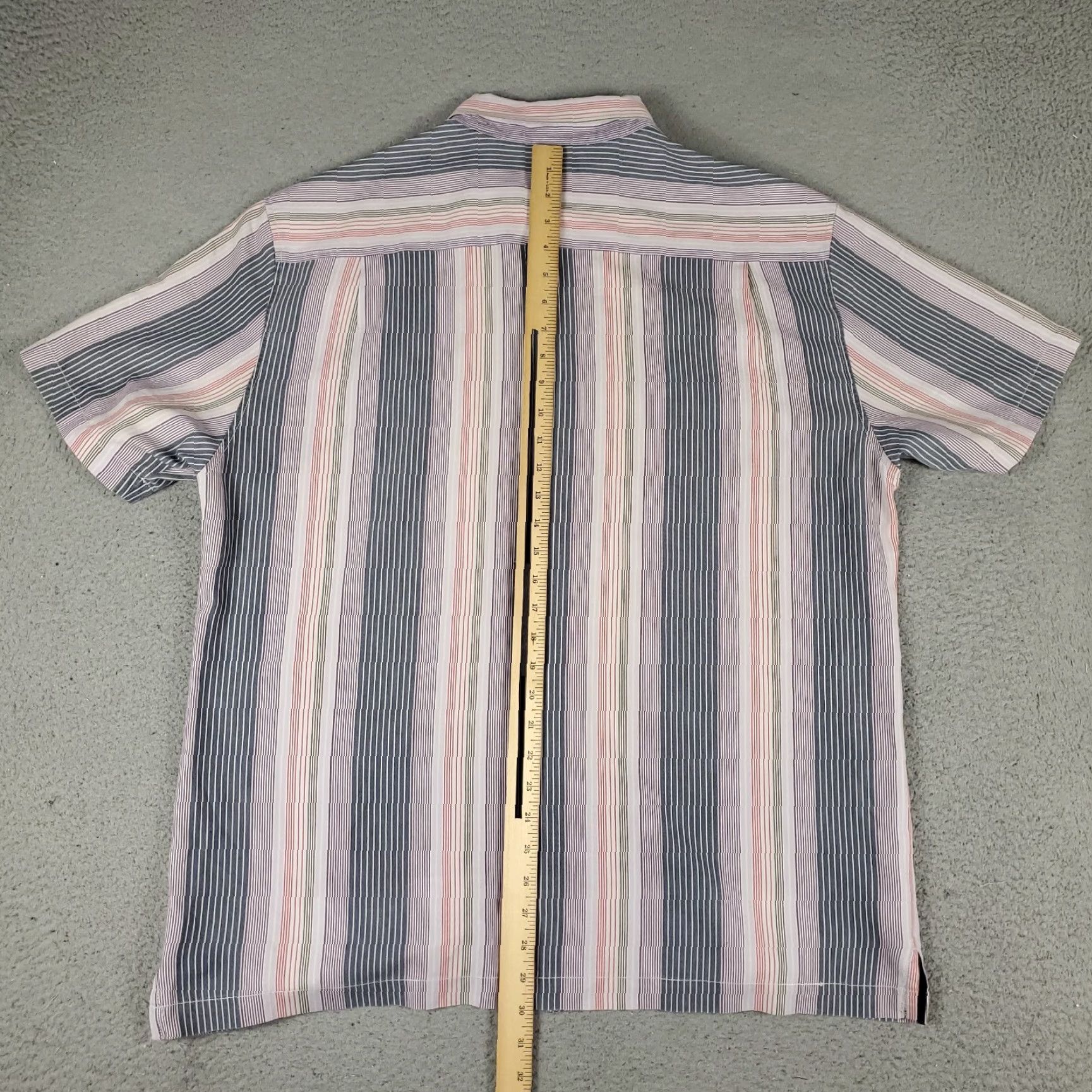 Tommy Bahama Tommy Bahama Button-Up Shirt Mens XL Blue Striped Silk Short Sleeve Tropical Size US XL / EU 56 / 4 - 3 Thumbnail