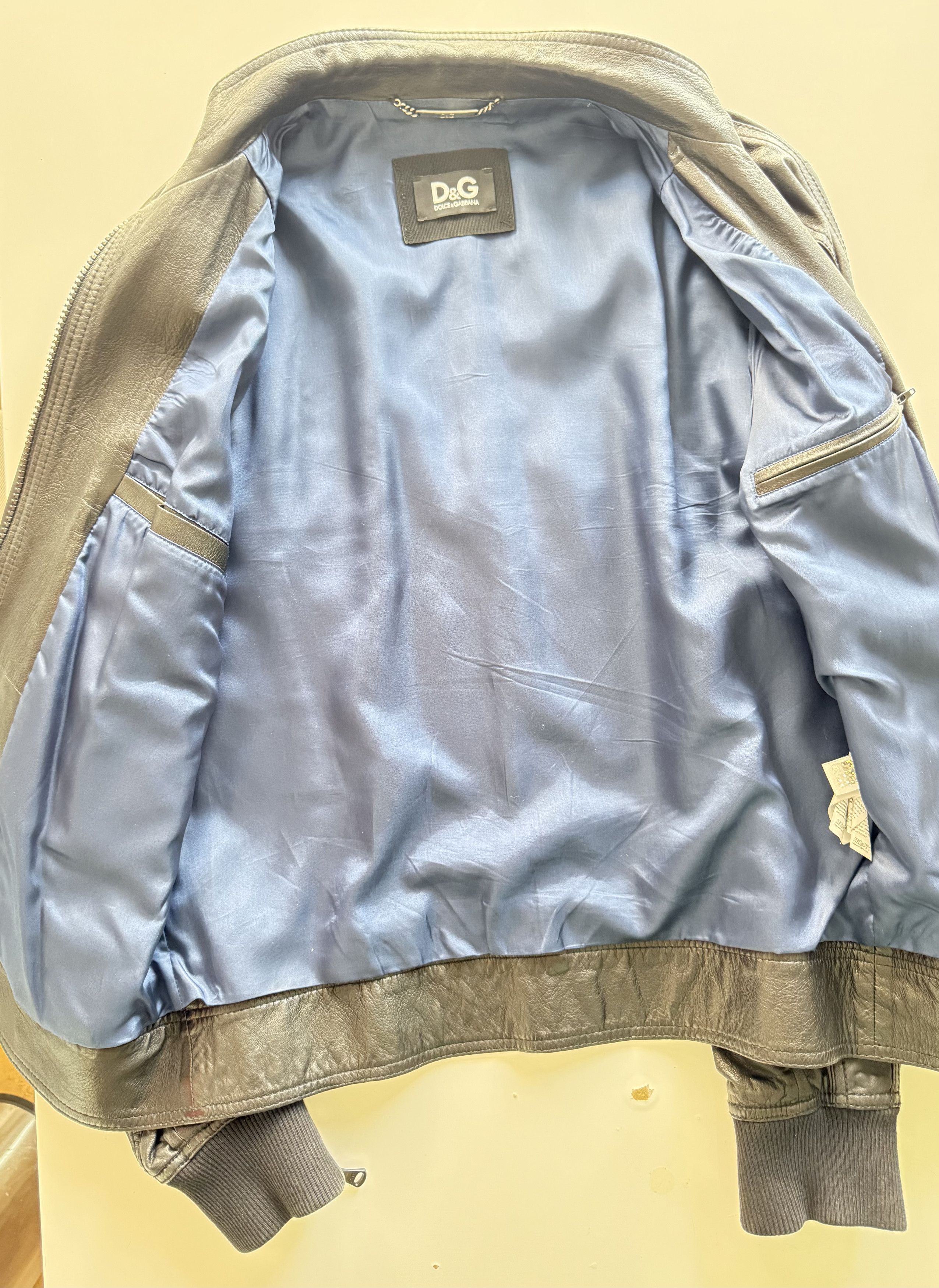 Dolce & Gabbana D&G Dolce & Gabbana Leather Biker Jacket EU Size 52 Unworn Size US L / EU 52-54 / 3 - 4 Thumbnail