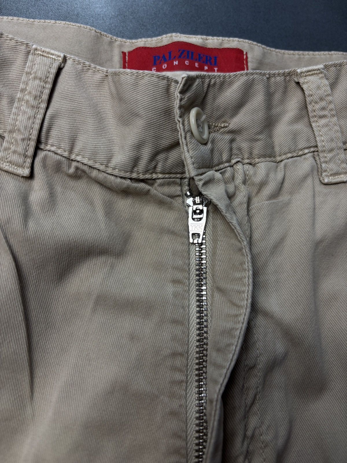 Pal Zileri × Vintage Vintage Pal Zileri Concept Shorts Long Tan Summer Cotton 30 Size US 31 - 6 Thumbnail