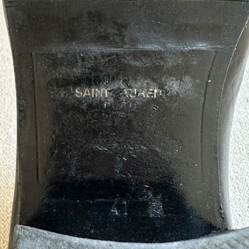 Saint Laurent Paris Saint Laurent Black Calfskin Leather Ankle Boot 41 Size US 11 / IT 41 - 6 Thumbnail
