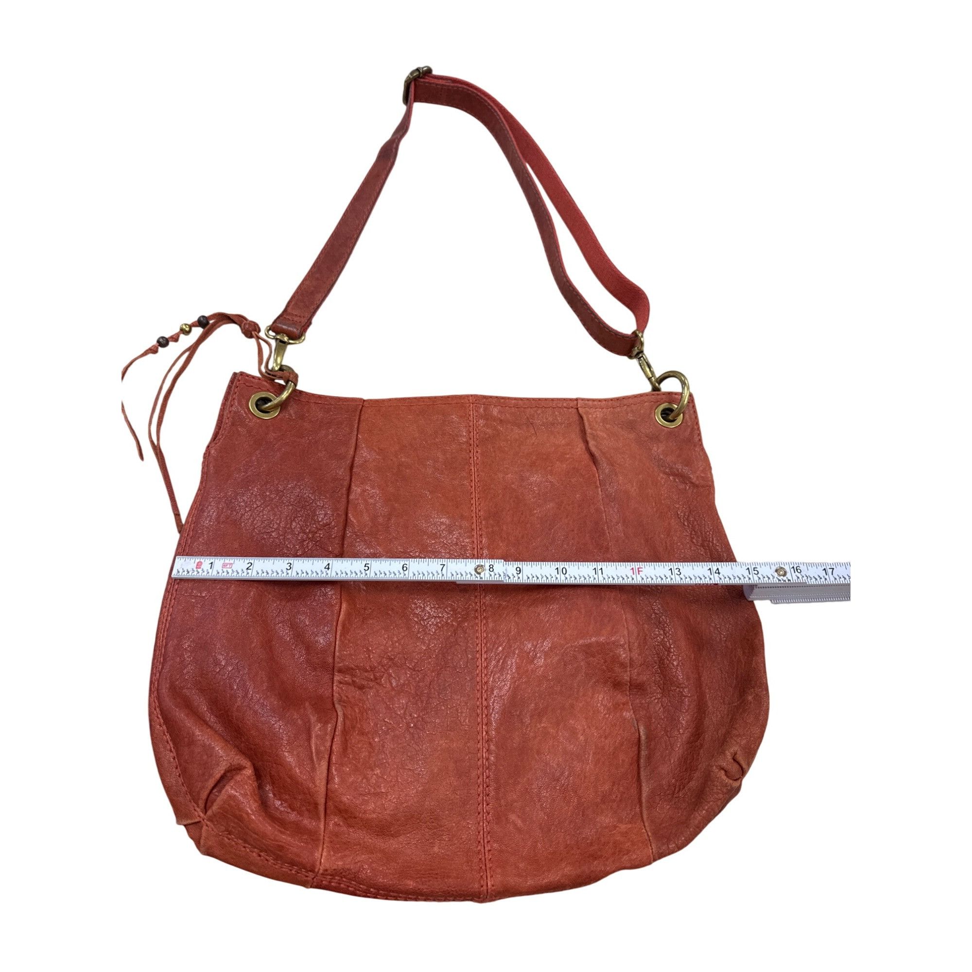 Fossil Vintage Fossil Womens Red Leather Shoulder Bag Purse SKU 723 Size ONE SIZE - 3 Thumbnail