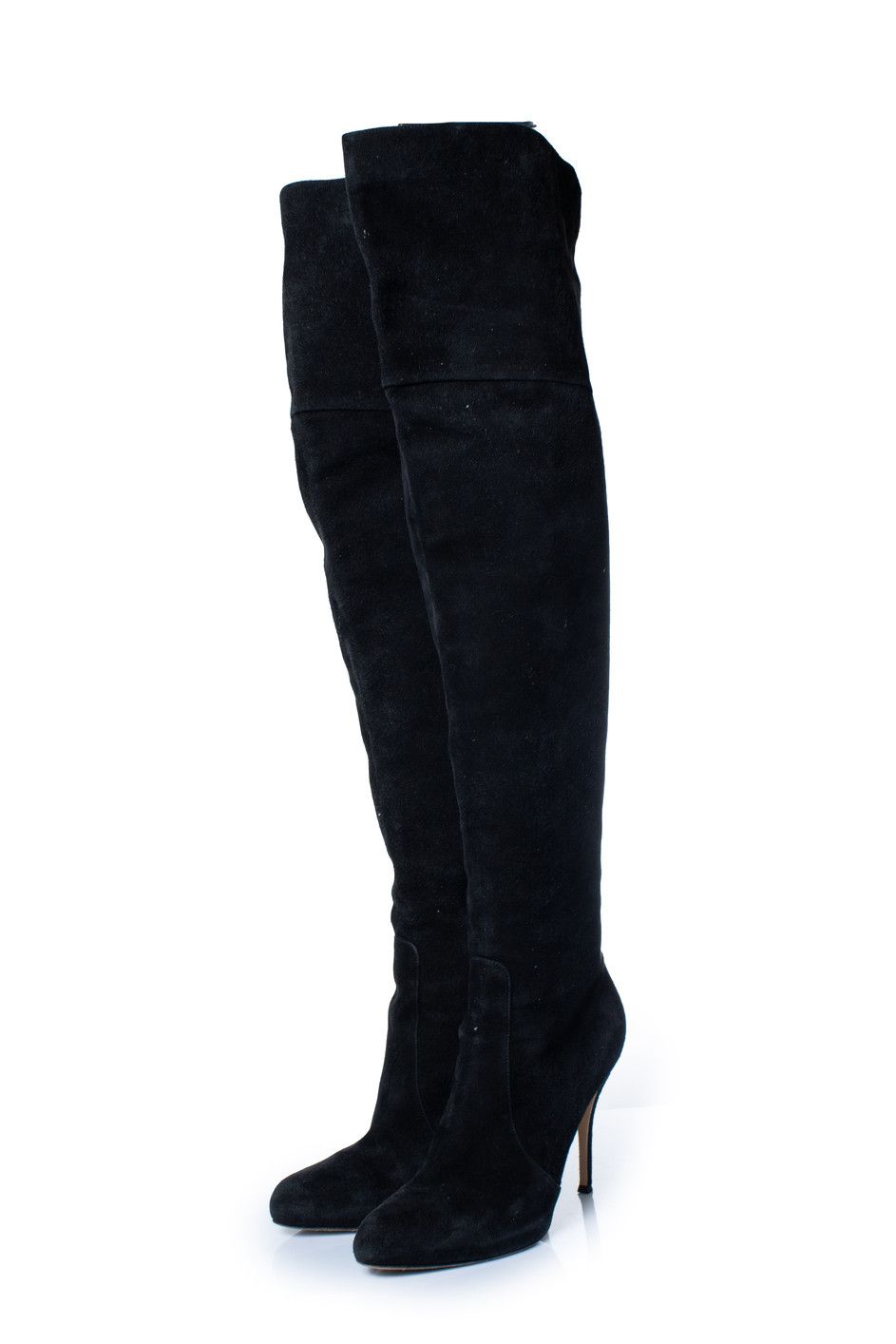 Gianvito Rossi Gianvito Rossi, black suede over knee boots Size US 10 / IT 40 - 1 Thumbnail