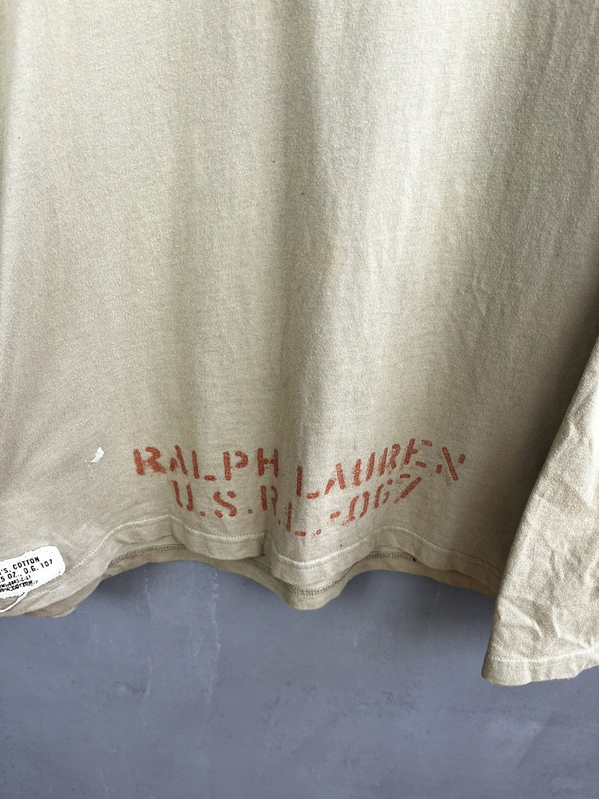 Polo Ralph Lauren × Ralph Lauren × Vintage Polo Ralph Lauren army long sleeve vintage Size US XL / EU 56 / 4 - 7 Thumbnail