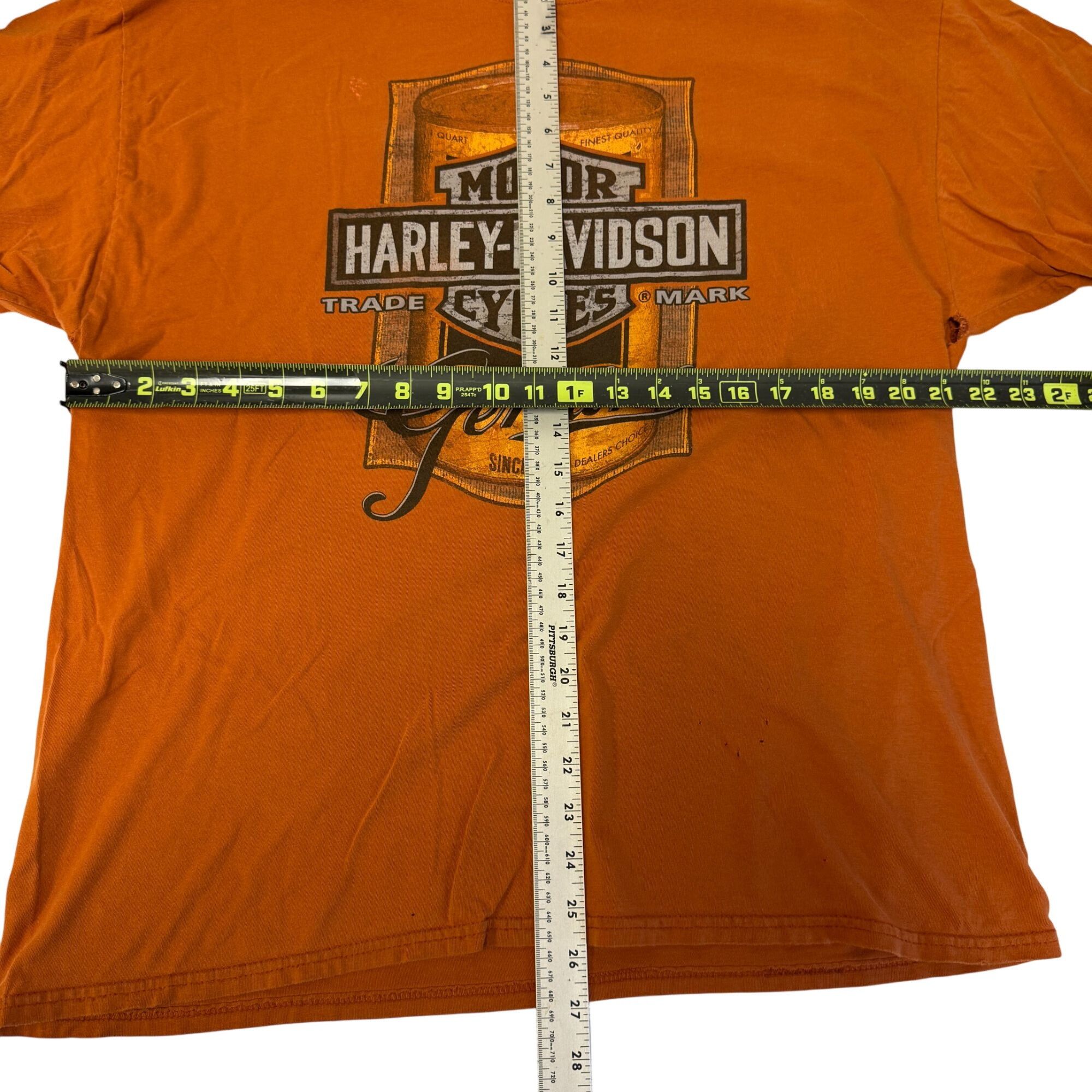 Harley Davidson HORNY TOAD Temple TEXAS 2011 Motorcycle ROASTED ARMADILLO T Size US XL / EU 56 / 4 - 9 Thumbnail