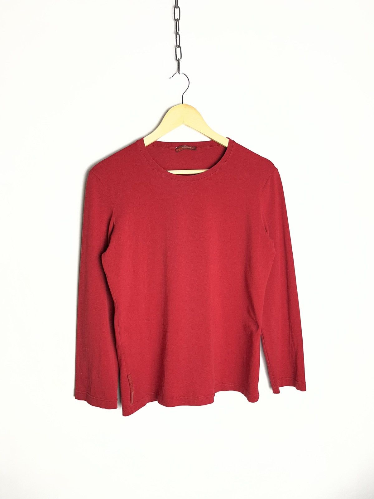 Prada 00’s Prada Sport Red Tab Long Sleeve Tee Size XL / US 12-14 / IT 48-50 - 1 Thumbnail