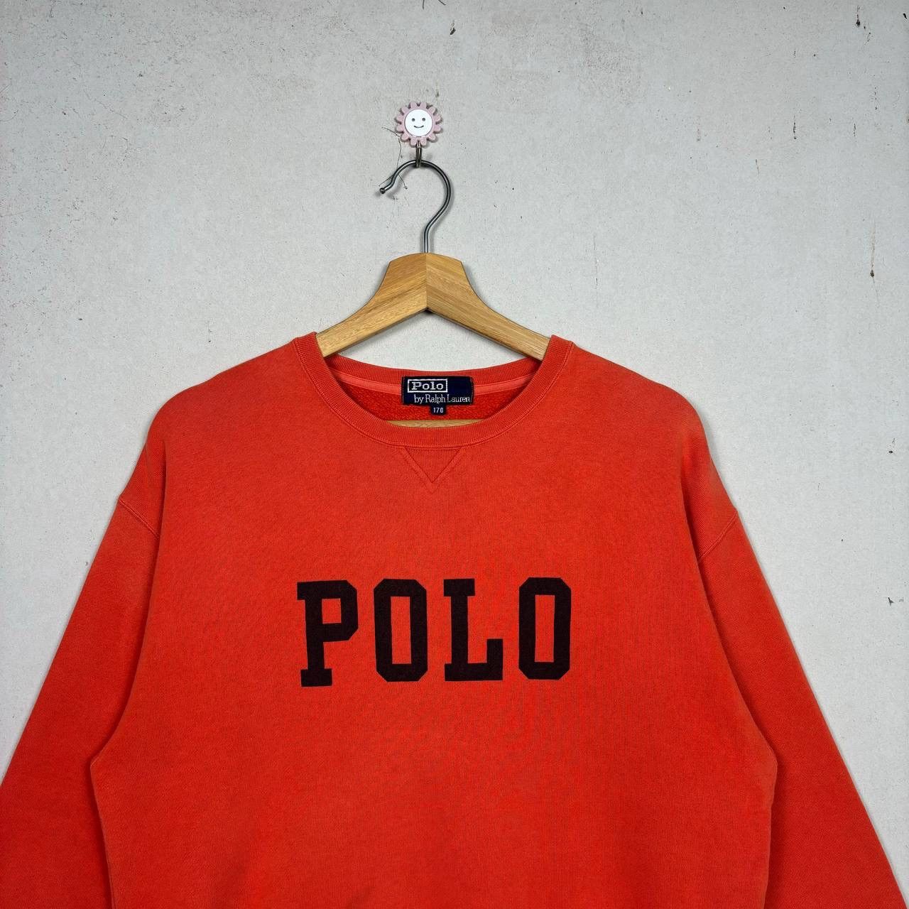 Polo Ralph Lauren VTG Polo Ralph Lauren Orange Spellout Sweatshirt Size US M / EU 48-50 / 2 - 3 Thumbnail