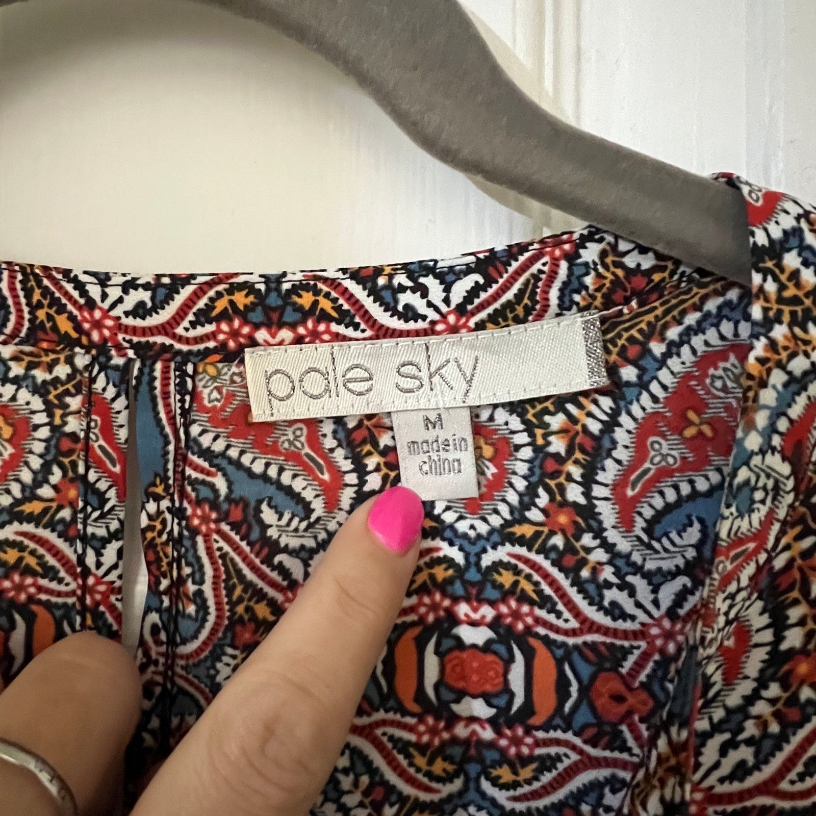Other Marcelle Tie Neck Top Stitch Fix Daniel Rainn Keyhole Blouse Size M / US 6-8 / IT 42-44 - 6 Thumbnail