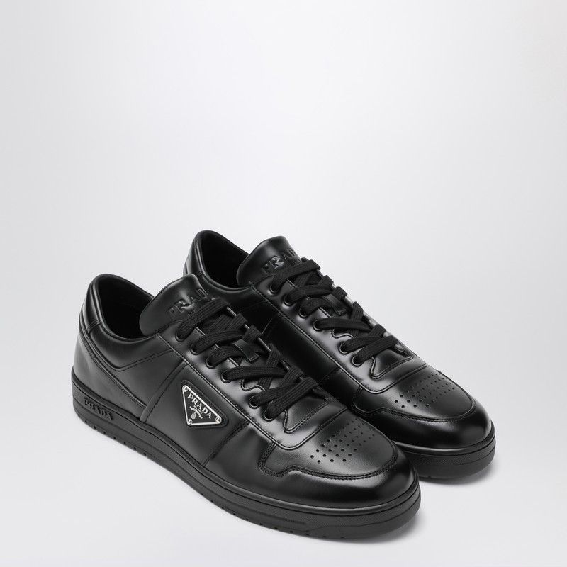 Prada Black Leather Downtown Sneakers