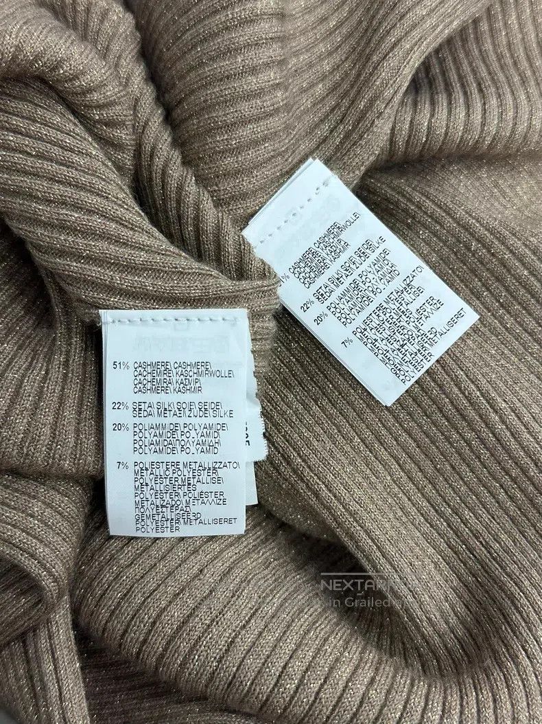 Brunello Cucinelli Brunello Cucinelli Gold Thread Slim Fit Cashmere Knit Set, Size S / US 4 / IT 40 - 7 Thumbnail