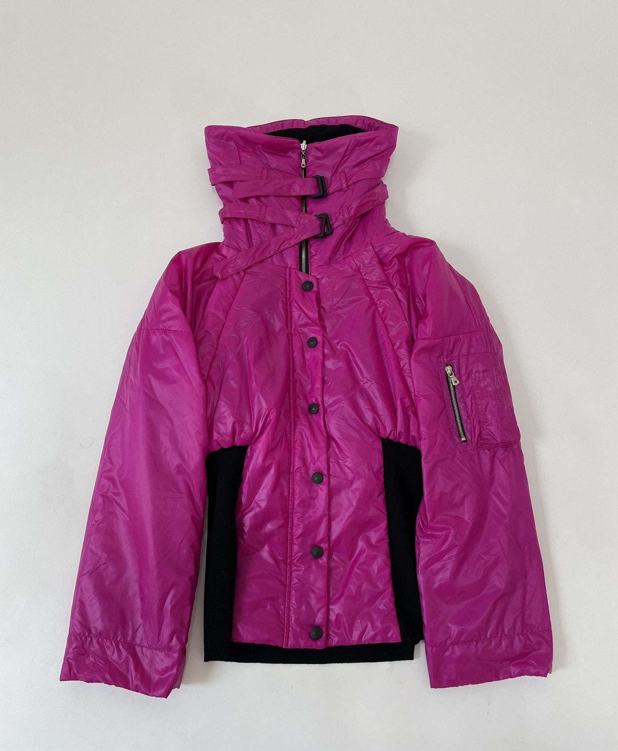 Veste Parachute Vintage Dolce & Gabbana Rose - Taille 46 - Nylon - Occasion Très Bon État