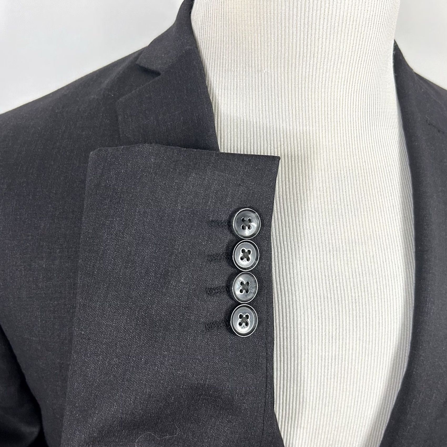 Bar III Bar III Sport Coat 40R Extra Slim Fit 100% Wool Charcoal Gray Two Button Vented Mens Size US XS / EU 42 / 0 - 5 Thumbnail