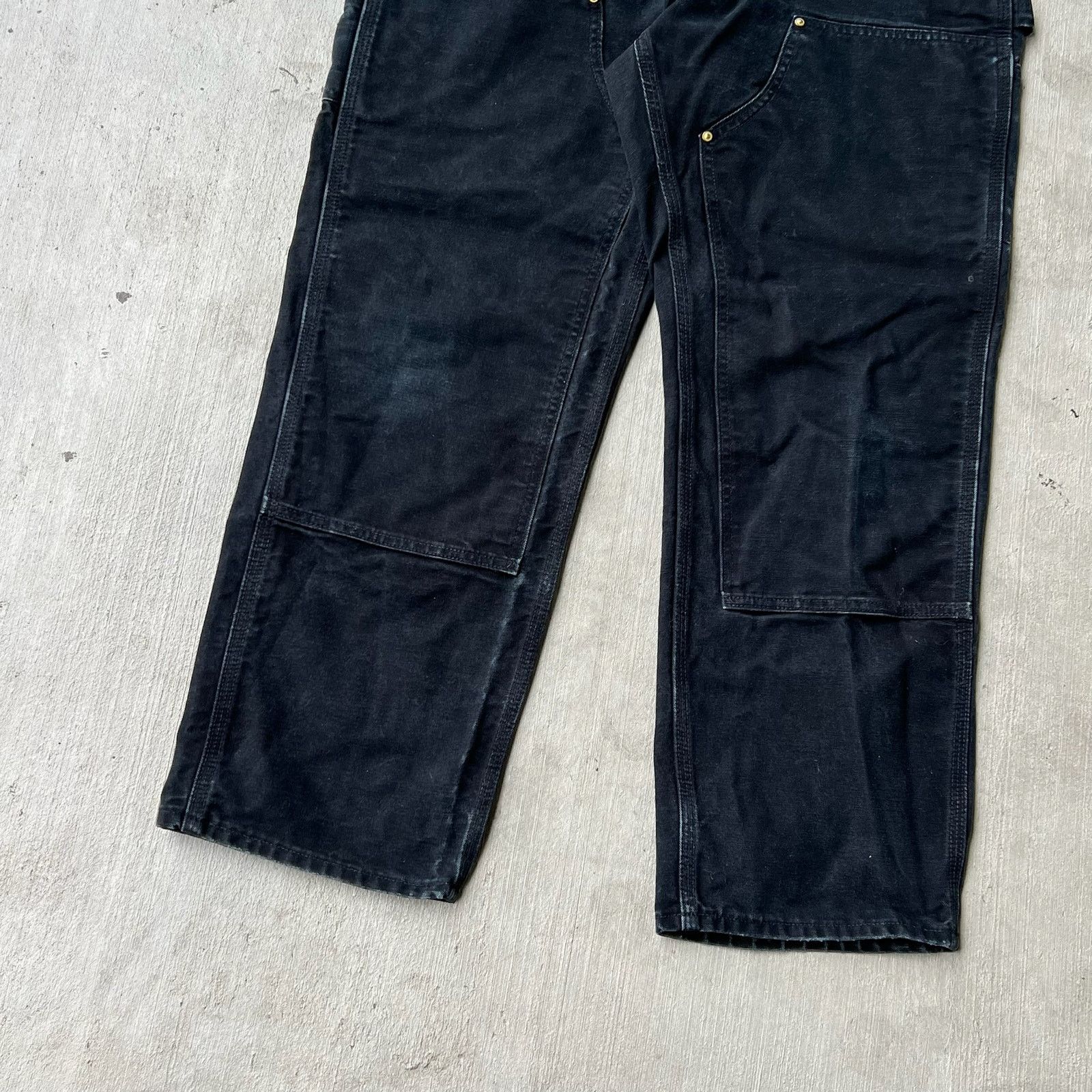 Carhartt × Vintage Carhartt black double knee work wear carpenter pants Size US 33 - 4 Thumbnail