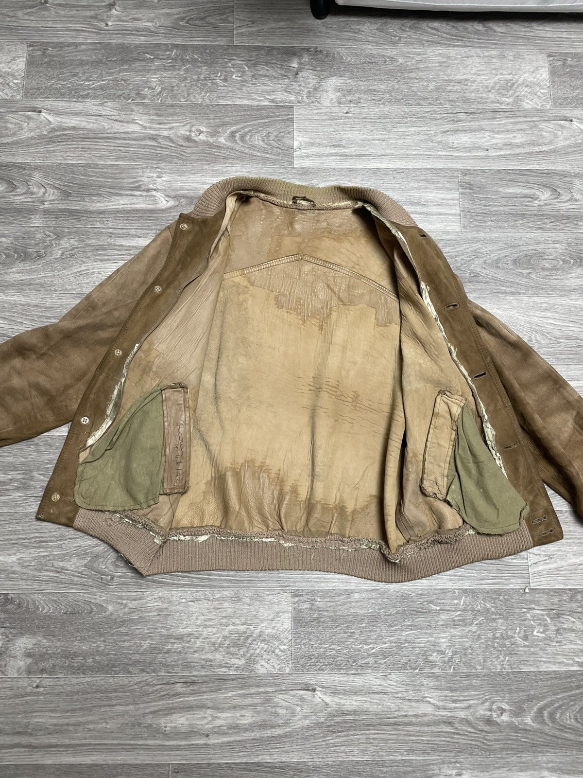 If Six Was Nine Vintage Brown Real Suede Button-Up Jacket Size US M / EU 48-50 / 2 - 14 Thumbnail