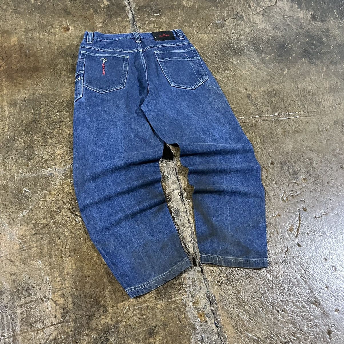 Fubu × JNCO × Vintage Crazy Vintage Y2K FUBU Carpenter Jeans Baggy Skater Unique Size US 34 / EU 50 - 3 Thumbnail