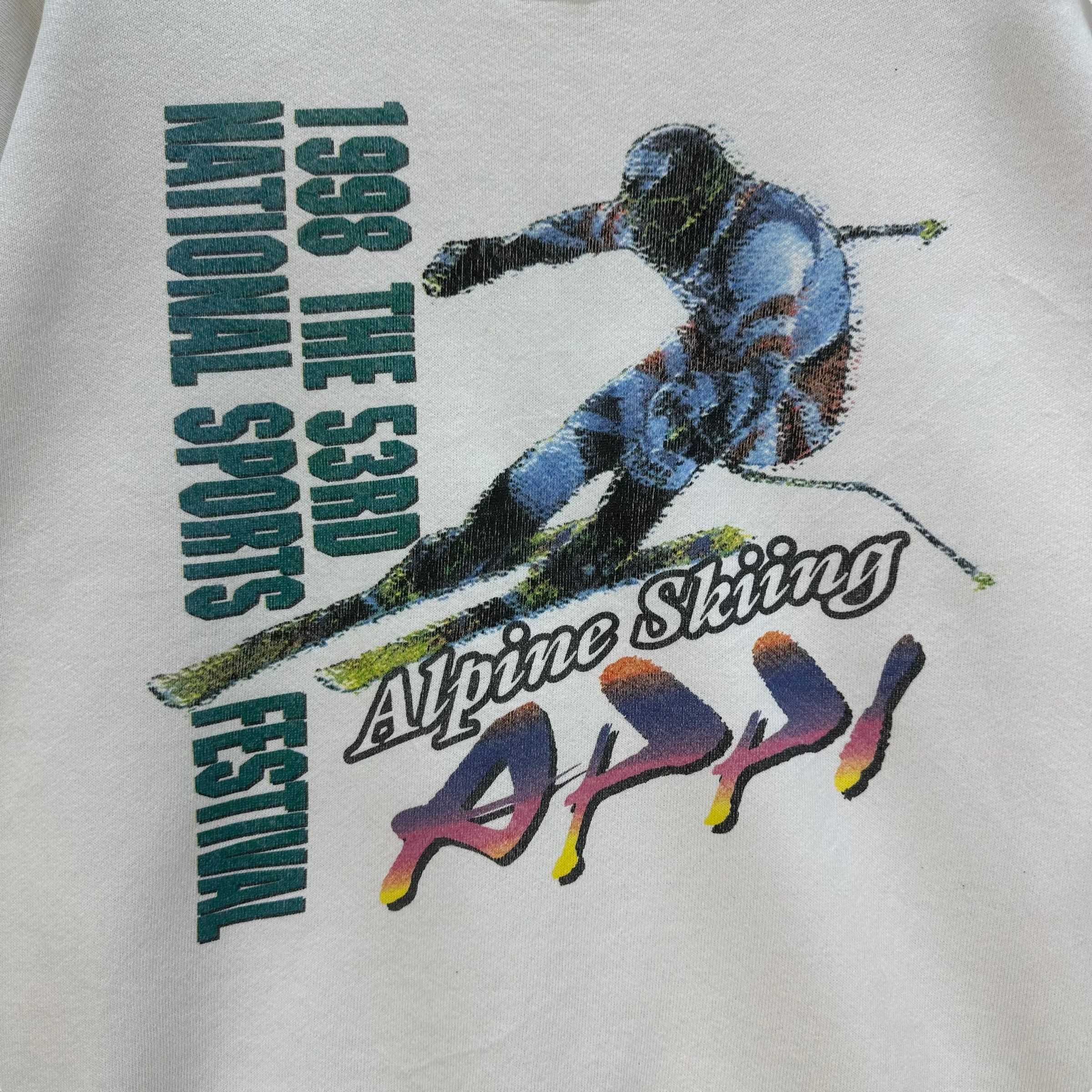 Vintage ALPINE SKIING APPI 1998 SPORTS FESTIVAL SWEATSHIRT #8461-010 Size US L / EU 52-54 / 3 - 3 Thumbnail