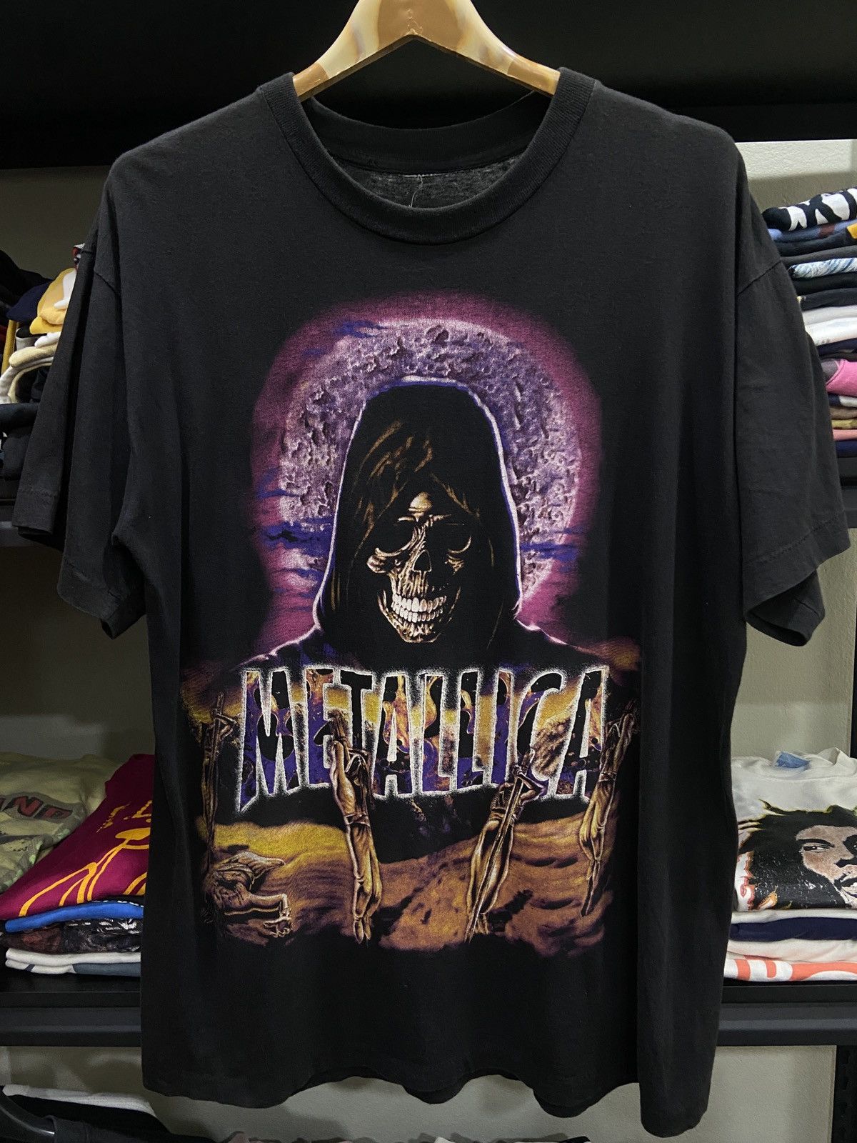 Band Tees × Vintage Vintage 90s METALLICA Bootleg Load Tour TShirt Size US L / EU 52-54 / 3 - 1 Thumbnail
