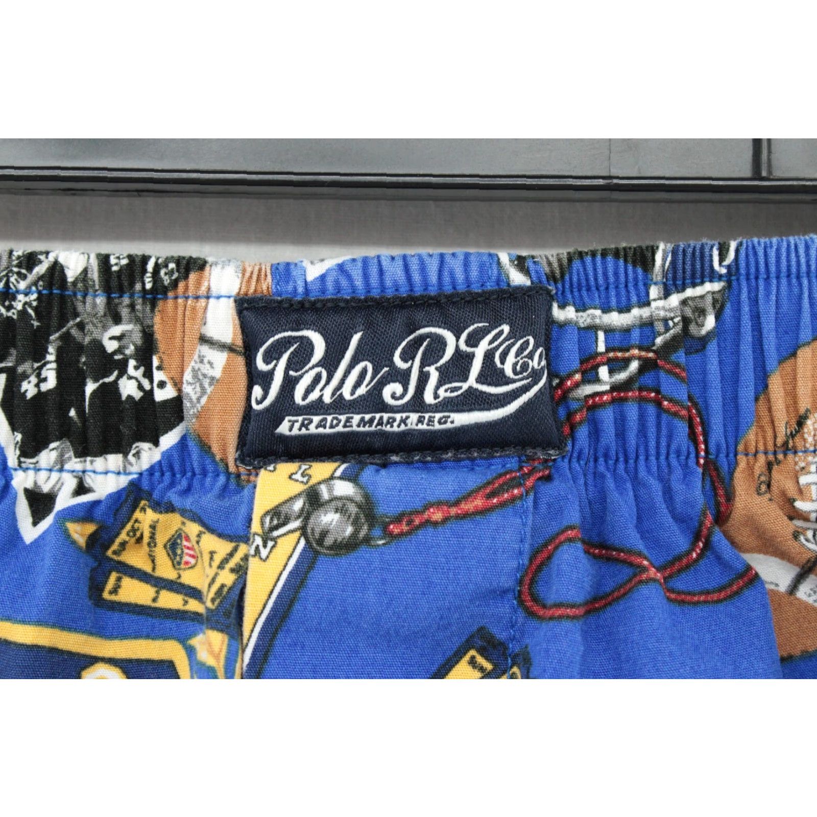 Polo Ralph Lauren Polo Ralph Lauren Pajama Shorts Men's XL Blue Allover Football Print Lounge Size US XL / EU 56 / 4 - 2 Thumbnail