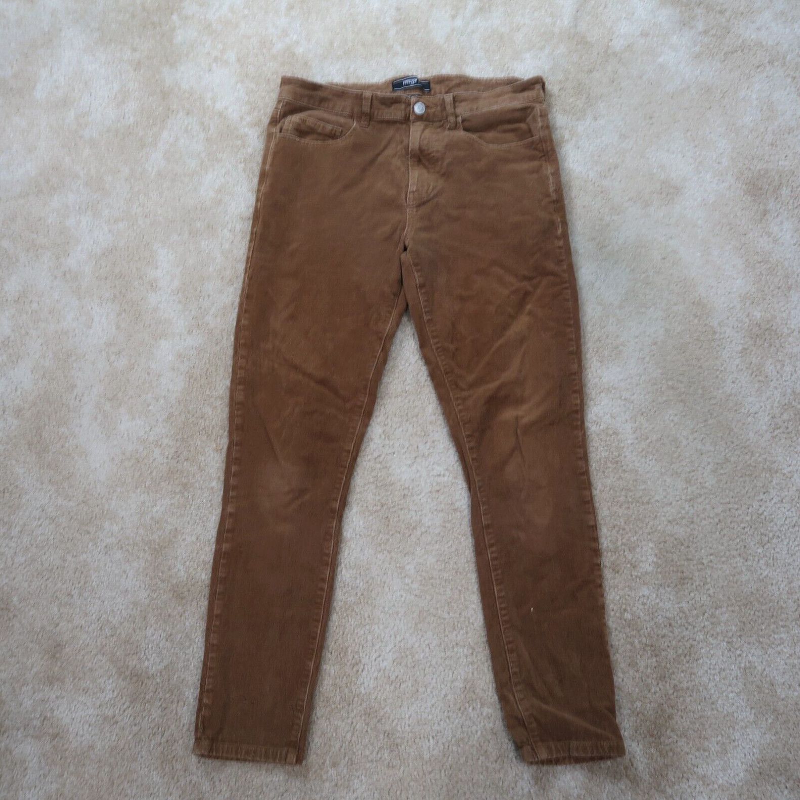 Forever 21 Forever 21 Skinny Corduroy Jeans Men s 33x30 Brown Stretch Pants Grailed