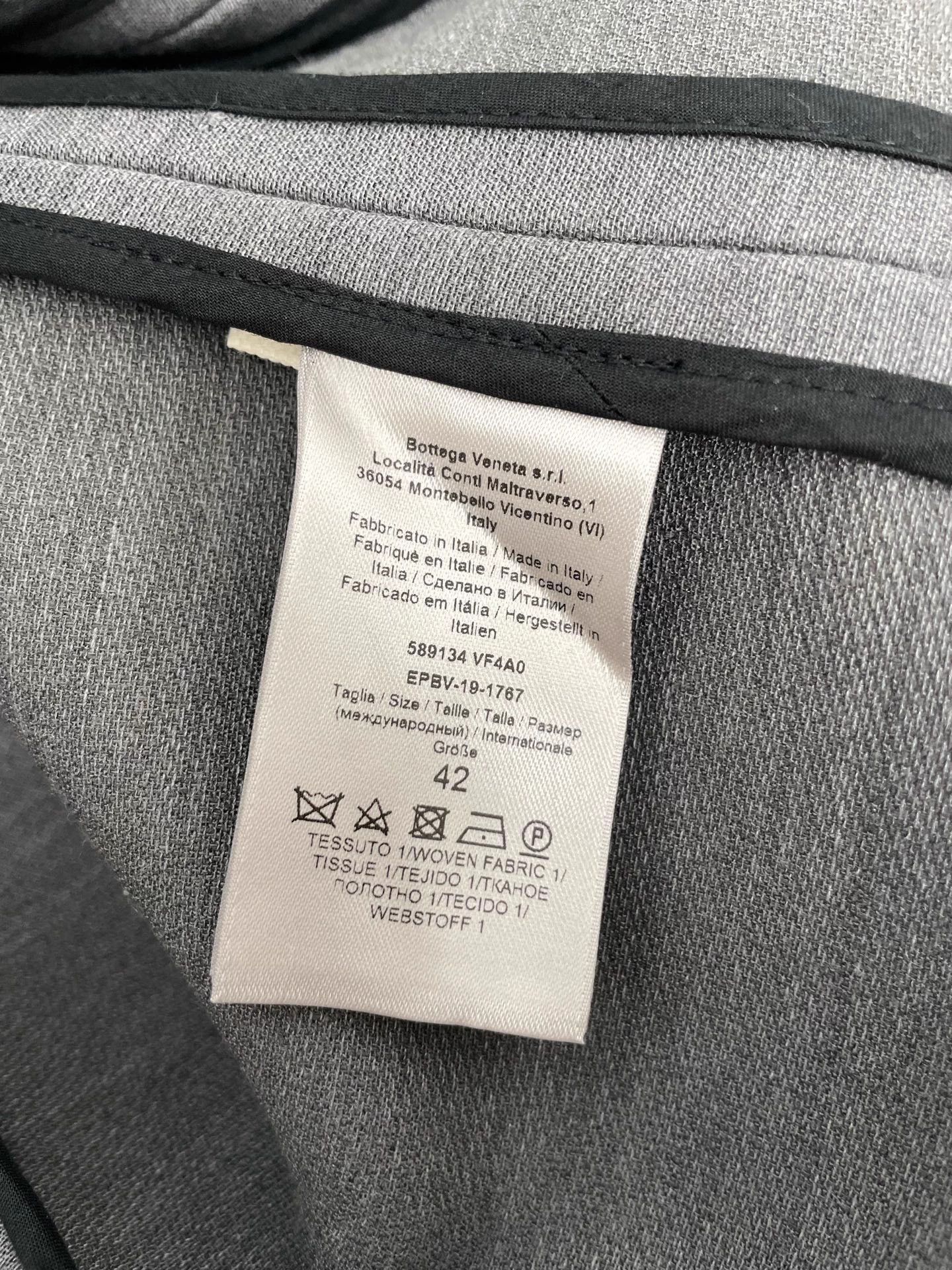 Bottega Veneta BV Runway Minimalist Gray Blazer 42 Size 42R - 3 Thumbnail