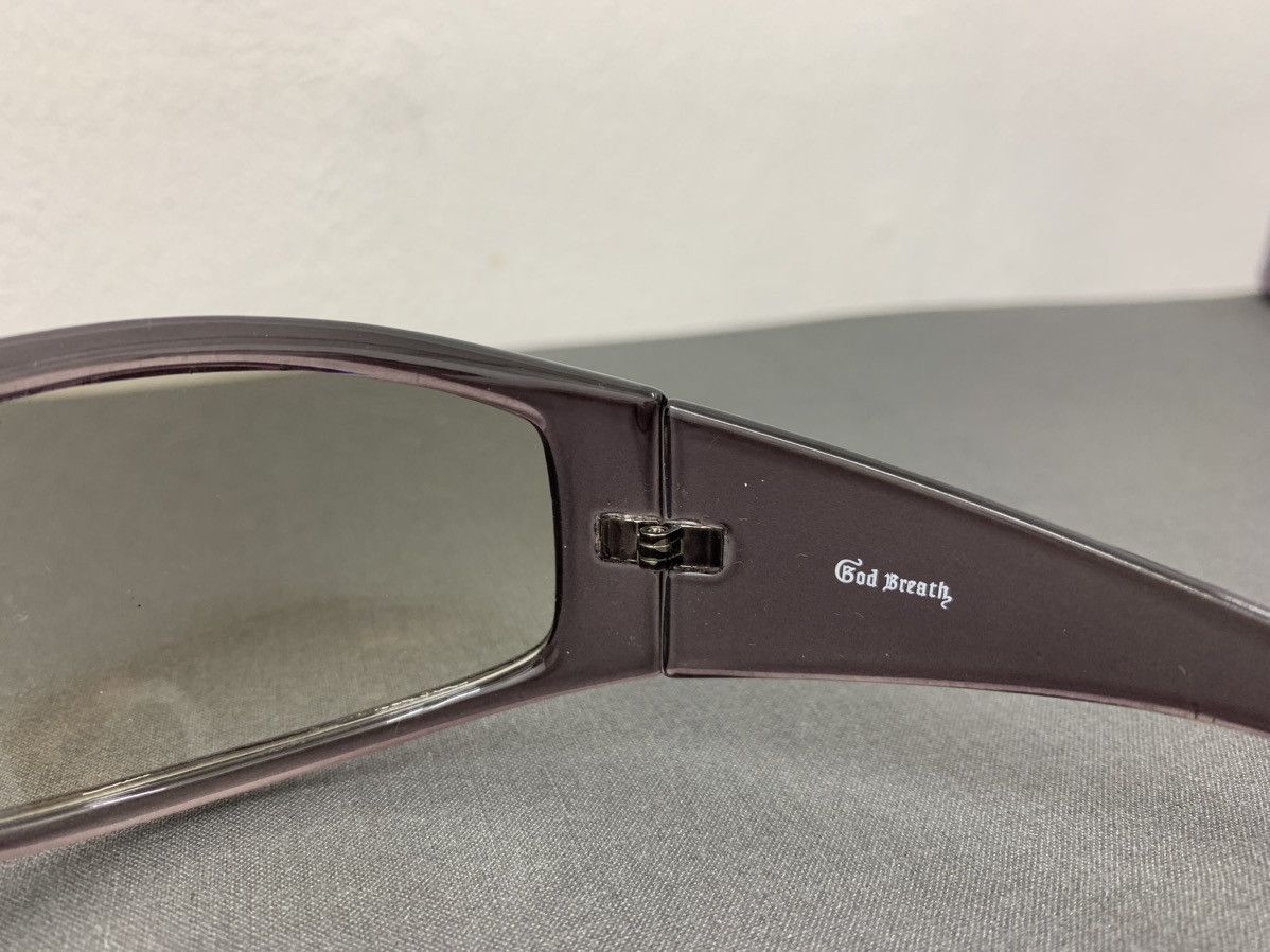 Japanese Brand Y2k JapaneseBrand God Breath Squared Wrap Shade Sunglasses Size ONE SIZE - 5 Thumbnail
