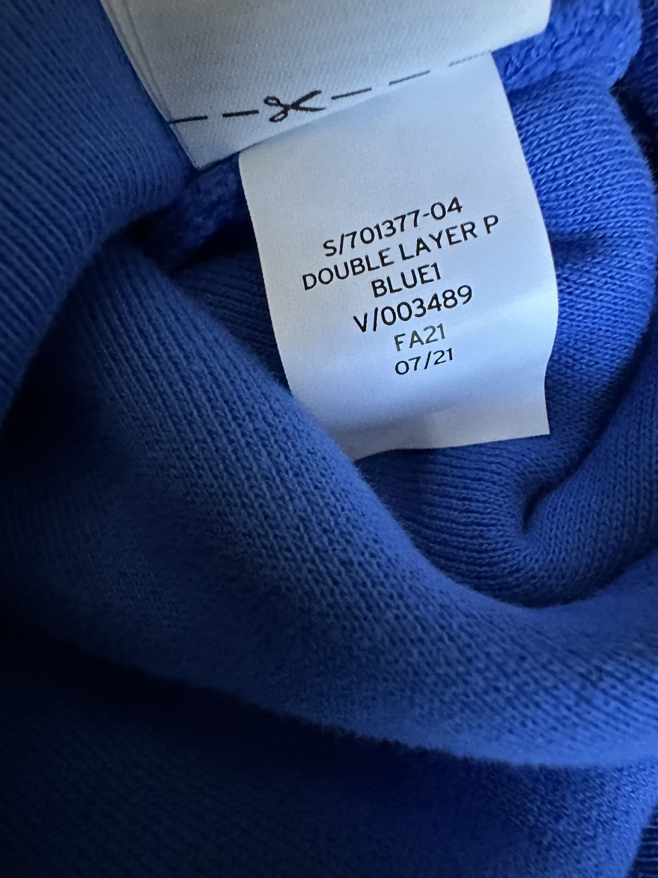 Gap × Kanye West × Yeezy YEEZY GAP DOUBLE LAYER PERFECT HOODIE BLUE Size US S / EU 44-46 / 1 - 5 Thumbnail