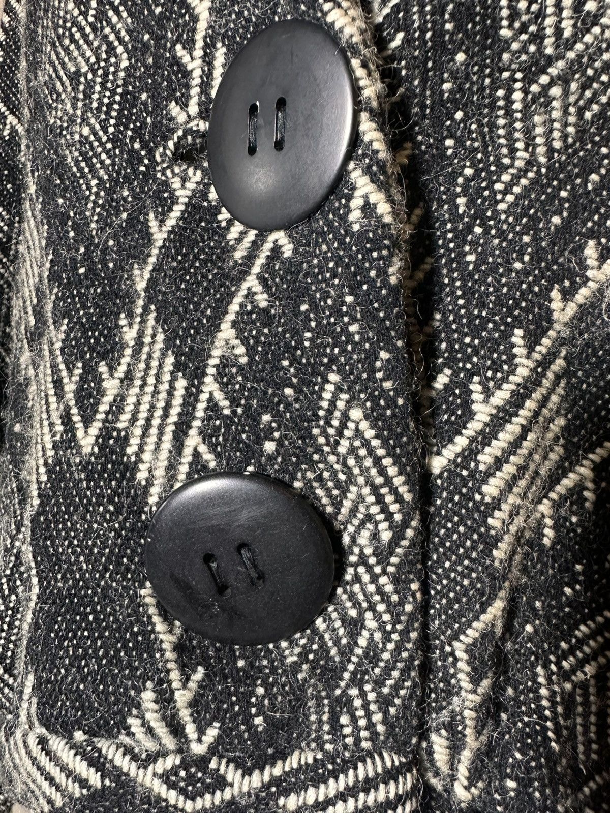 Yohji Yamamoto Magnificent short jacket in jacquard pattern Yohji Yamamoto Size M / US 6-8 / IT 42-44 - 4 Thumbnail