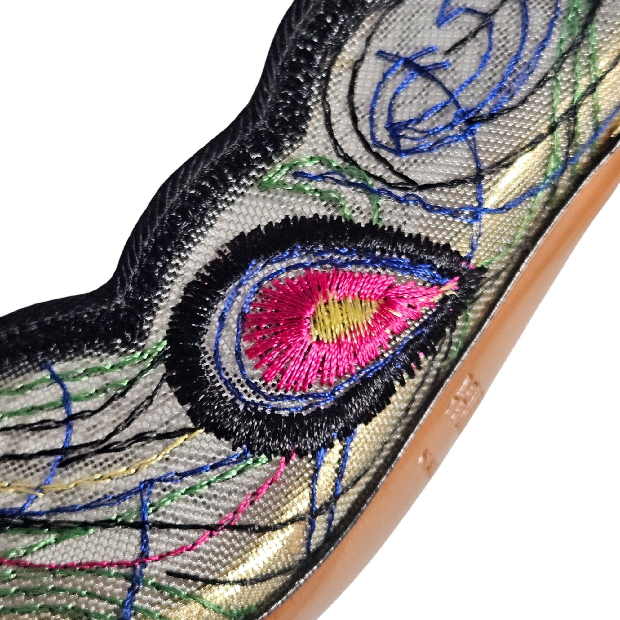 Other Palter DeLiso Women’s Heels Peacock Feather Embroidery 37.5 Size US 7.5 / IT 37.5 - 6 Thumbnail