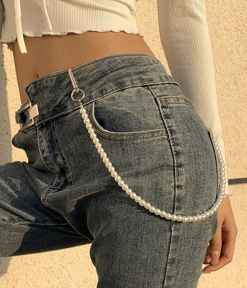 Japanese Brand × Jewelry Pearl Waist Chain Key Wallet Chain Size ONE SIZE - 1 Thumbnail