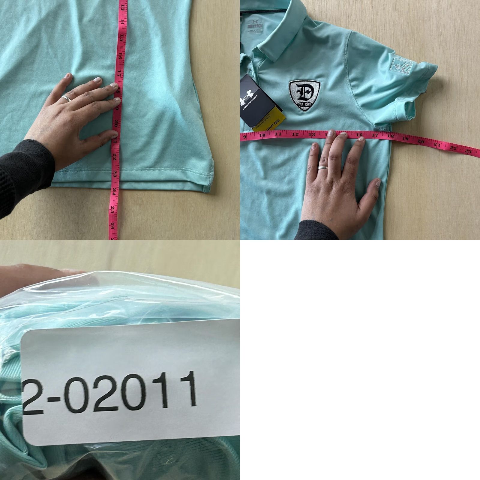 Under Armour VINTAGE Under Armour Golf Polo Shirt Womens Small Blue UPF 50 Stretch Erie Insurance Size S / US 4 / IT 40 - 8 Thumbnail