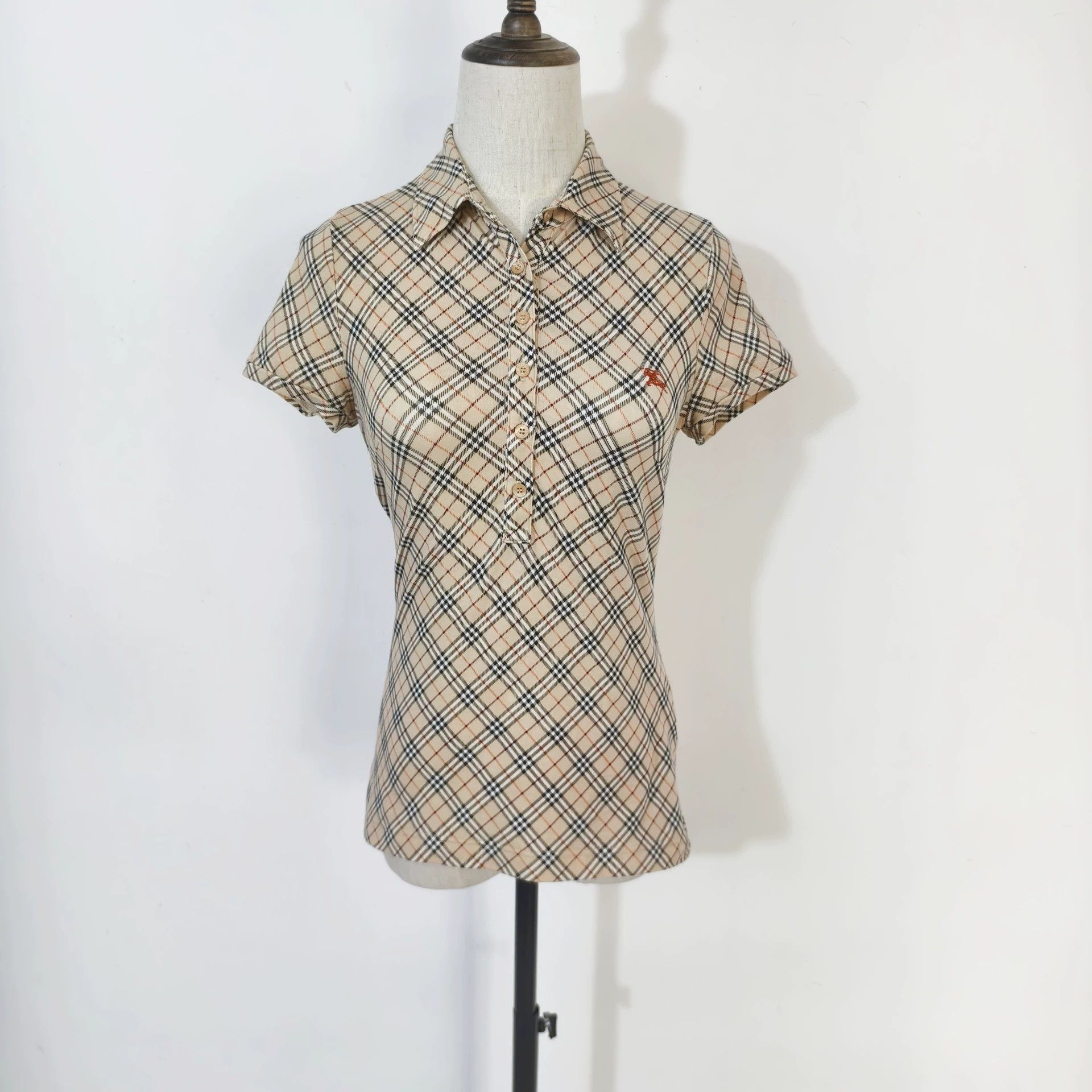 Vintage Burberry Check Polo Shirt - dmc