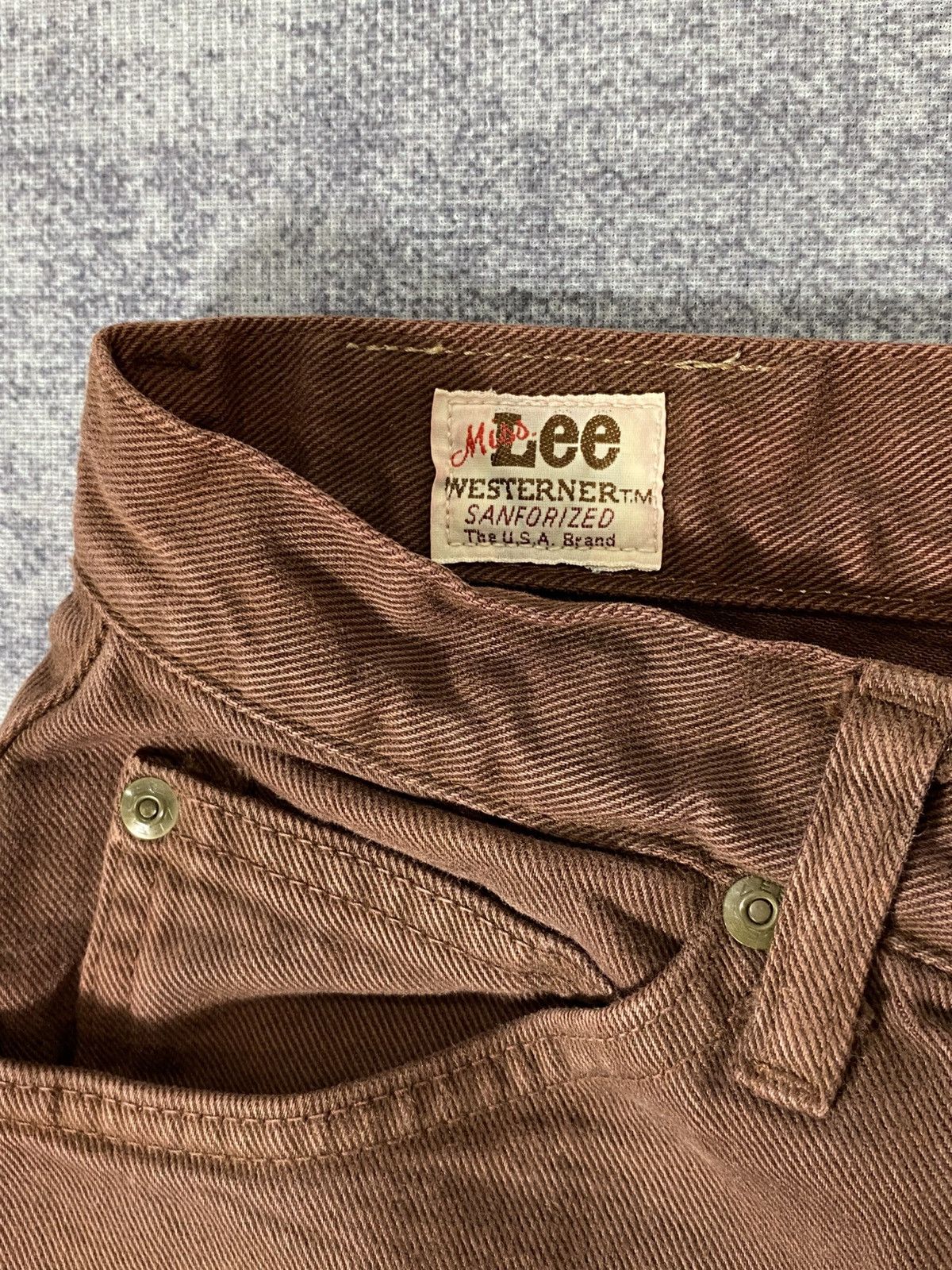 Lee Vintage 90s lee flared bootcut brown jeans Size US 28 / EU 44 - 7 Thumbnail