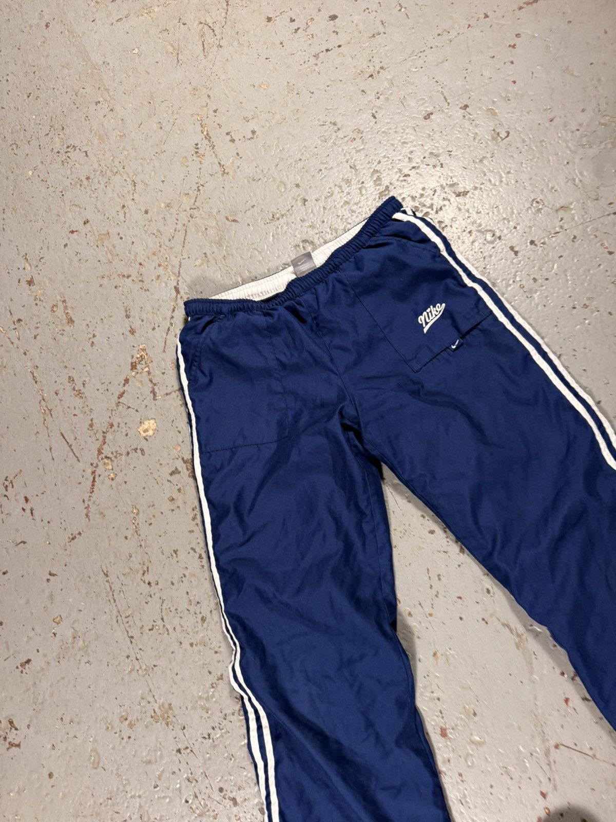 Nike Old School Y2k Nike Blue Sweat Pants Joggers Size US 30 / EU 46 - 5 Thumbnail