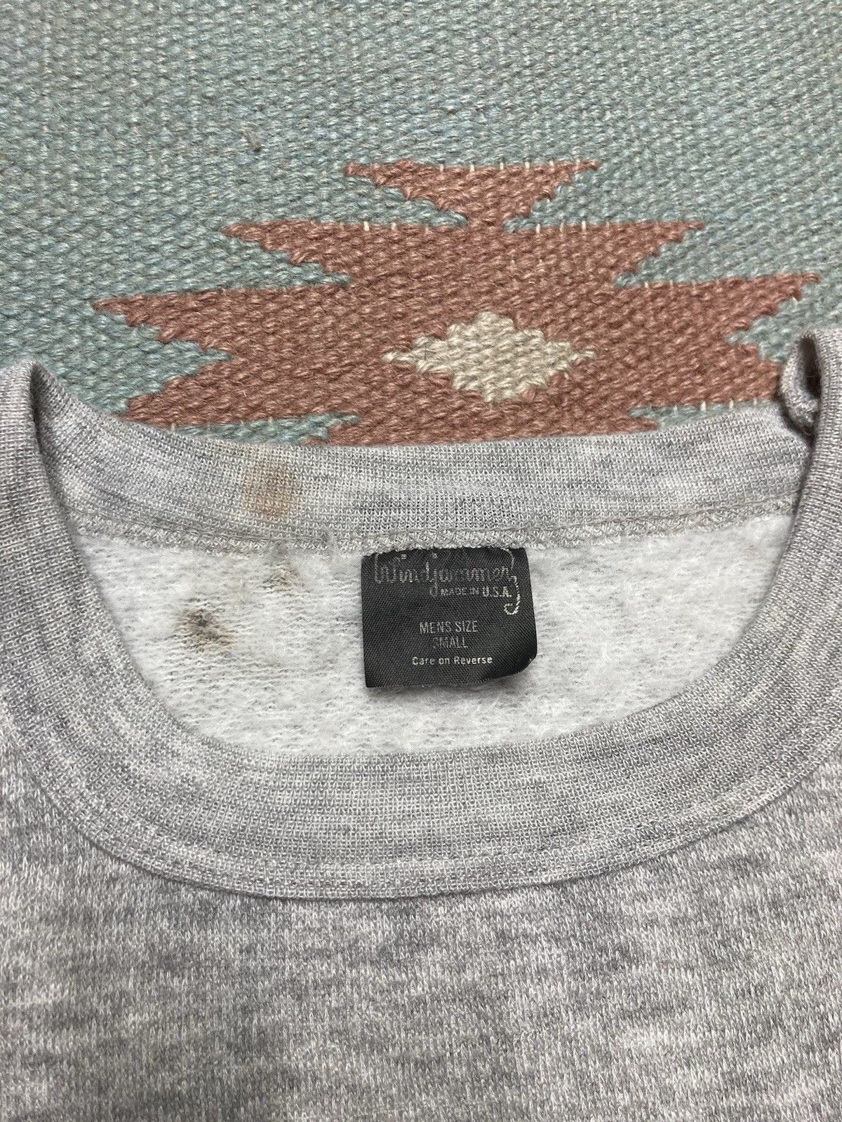 Vintage 70s crewneck sweatshirt two tone red heather gray soft small Size US S / EU 44-46 / 1 - 5 Thumbnail
