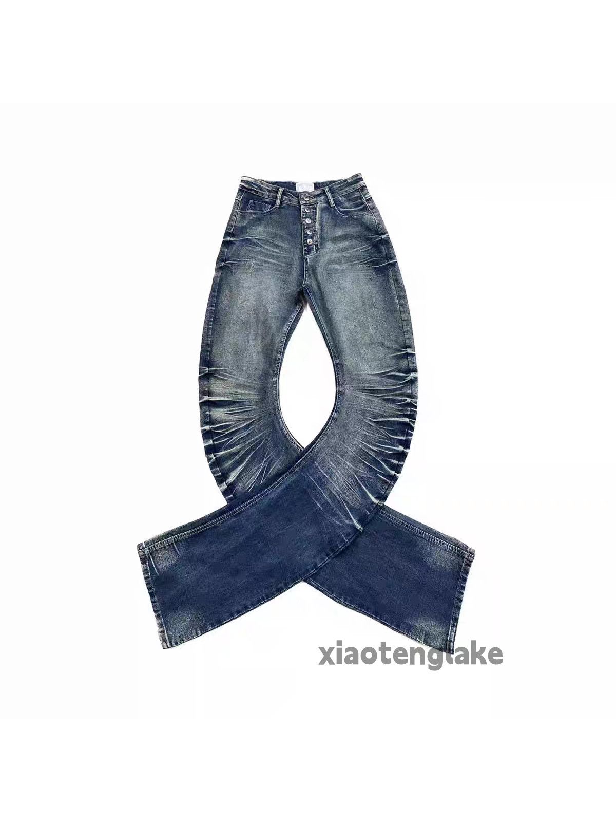 Jean ltx vintage punk grunge bootcut flared hiphop stack jeans Size US 28 / EU 44 - 2 Thumbnail