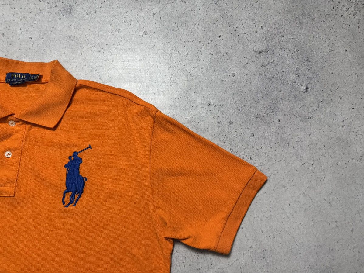 Polo Ralph Lauren Polo Ralph Lauren Big Pony #3 Vintage Polo Shirt PRL Orange Size US XXL / EU 58 / 5 - 2 Thumbnail