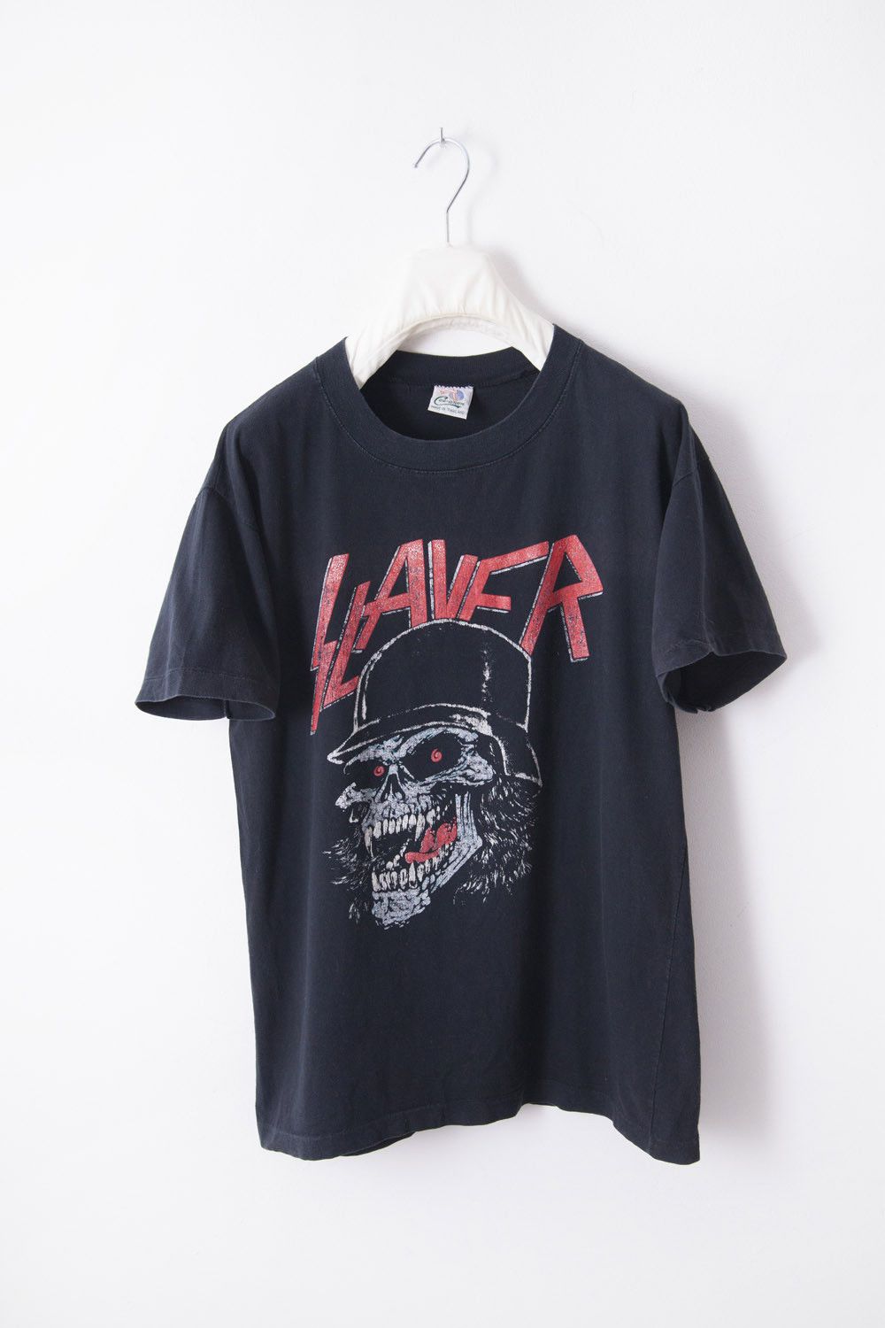 Vintage Vintage 1990's Slayer bootleg t-shirt Size US S / EU 44-46 / 1 - 1 Thumbnail