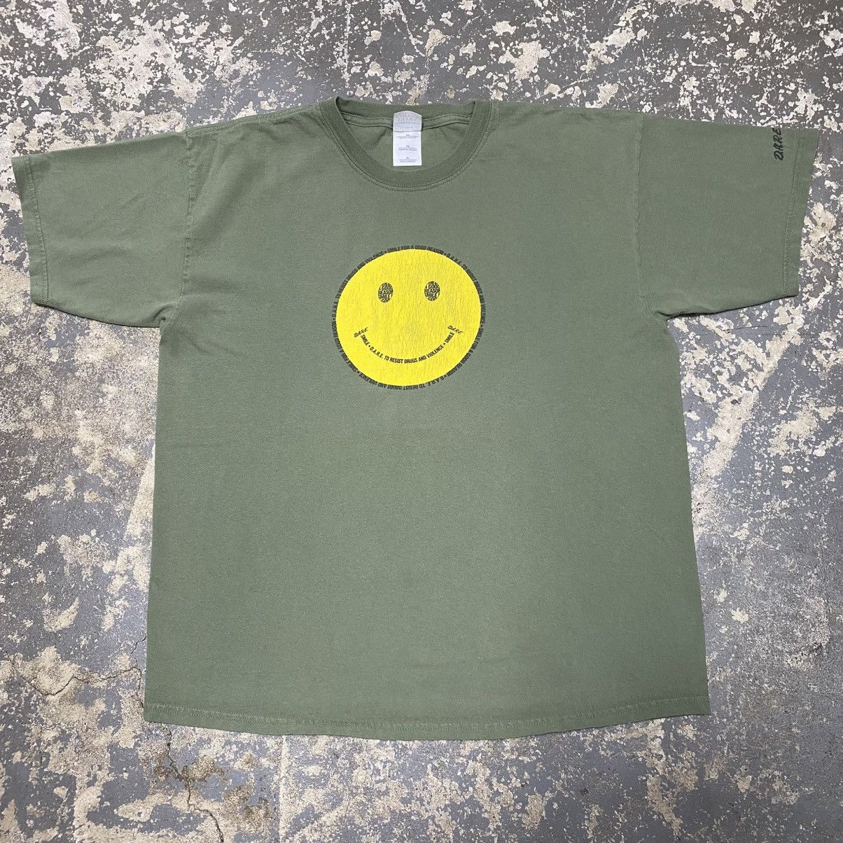 D.A.R.E × Vintage Vintage Dare Smiley Face Green Tshirt Size US XL / EU 56 / 4 - 1 Thumbnail
