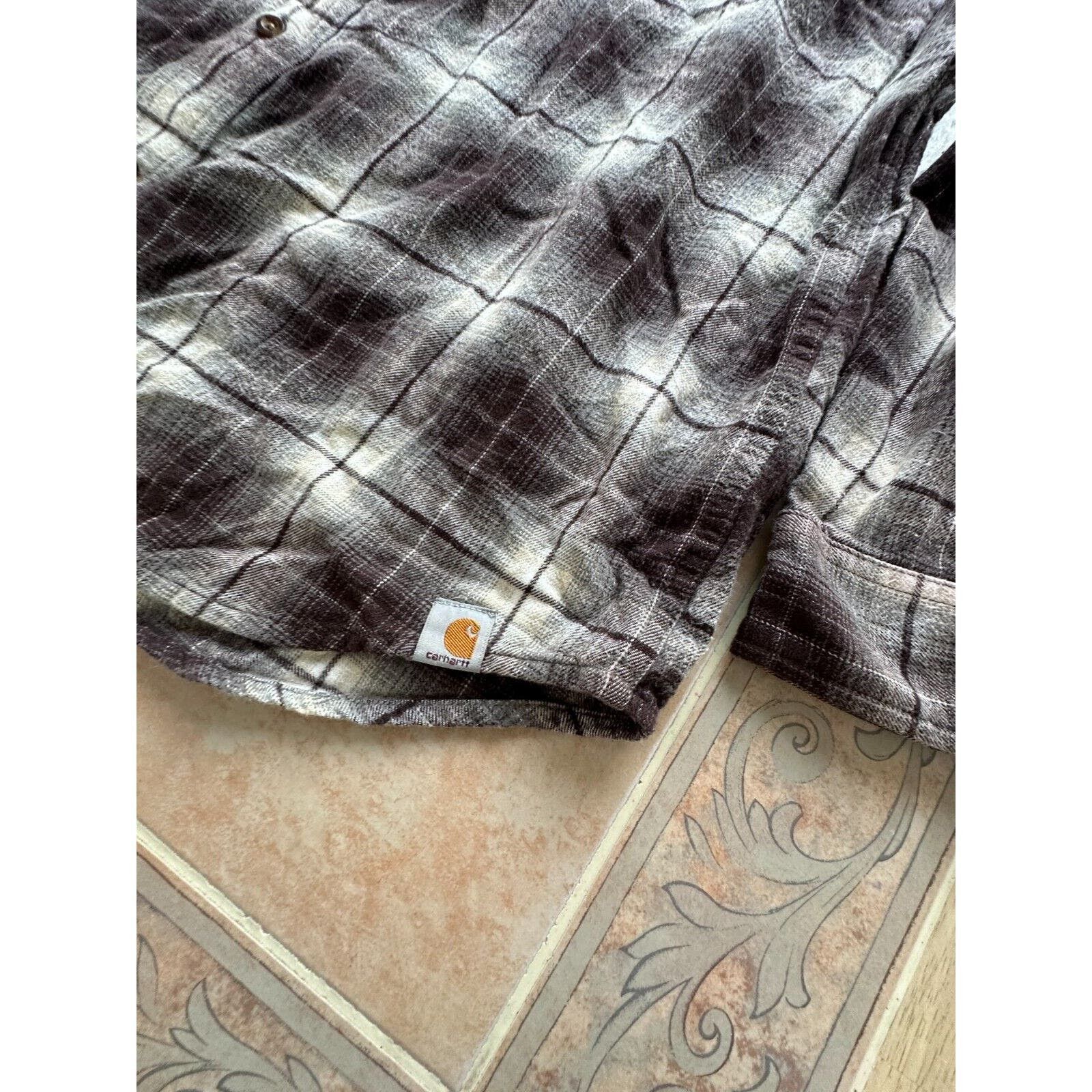 Carhartt Carhartt Relaxed Fit Plaid Flannel Shirt men size XL Cotton Size US XL / EU 56 / 4 - 7 Thumbnail