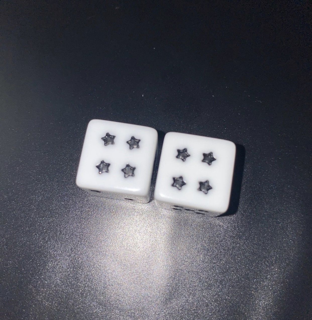 Glo Gang Pair 2x Glo Gang Dices Set White/Black Chief Keef NEW 1.5CM Size ONE SIZE - 4 Thumbnail