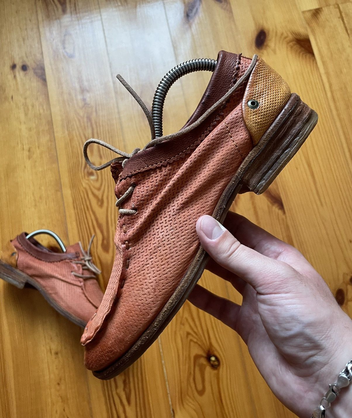 A.S.98 A.S.98 Leather Boat Reddish Brown Loafers Air Step Size US 8 / EU 41 - 5 Thumbnail