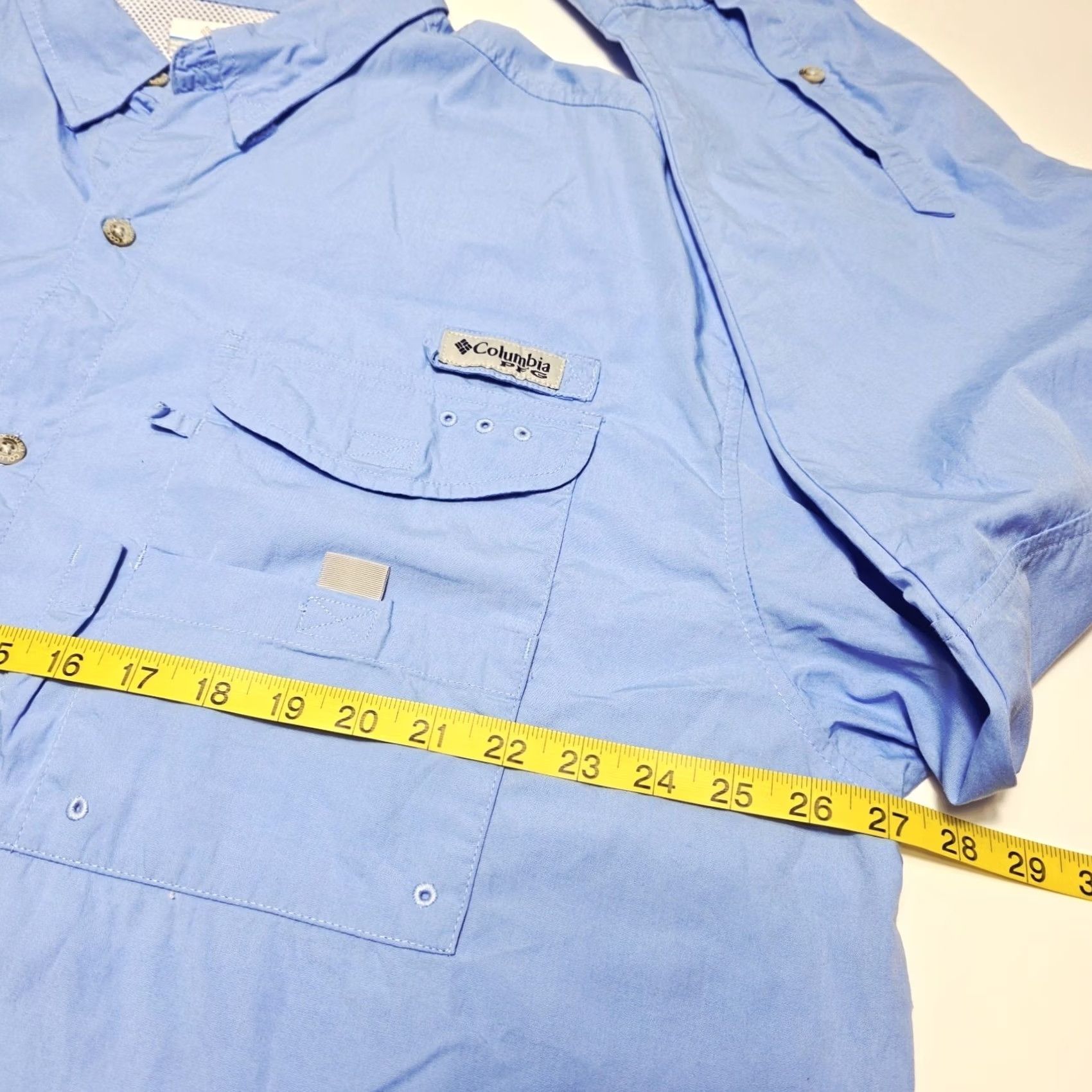 Vintage Columbia PFG Shirt Button-Down Longsleeve Men XL Blue Vented Size US XL / EU 56 / 4 - 4 Thumbnail