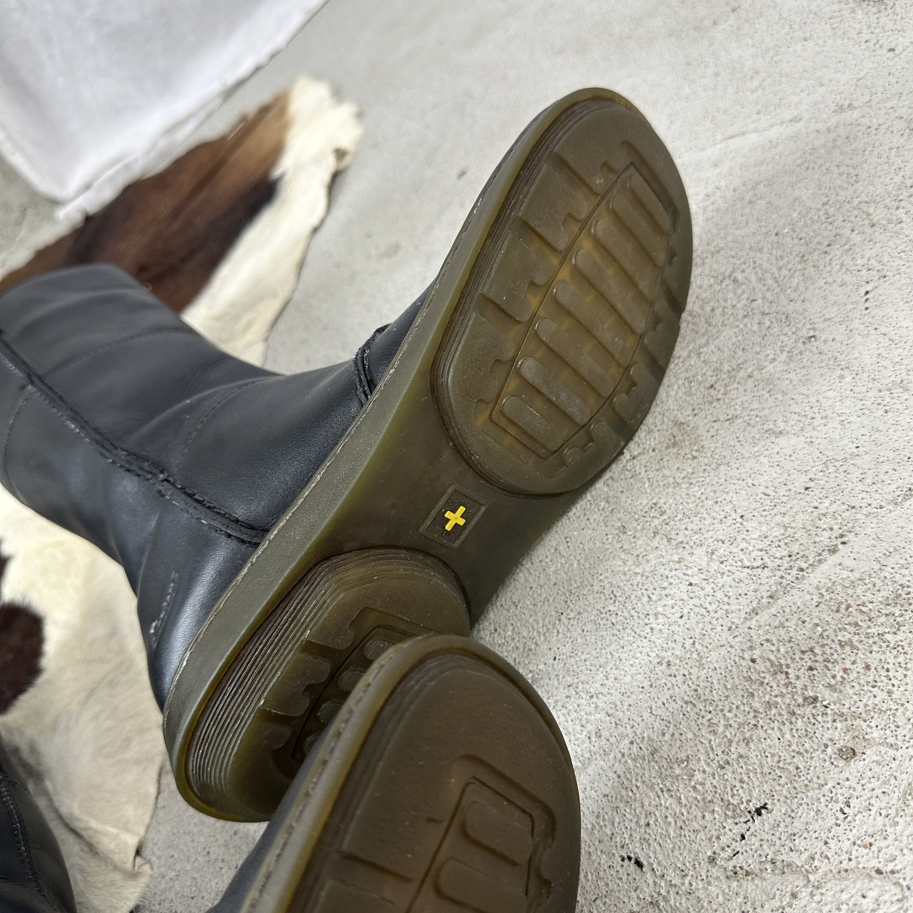 Vintage Vintage Avant Garde Y2K Martens Moto Leather Boots Size US 9 / IT 39 - 6 Thumbnail