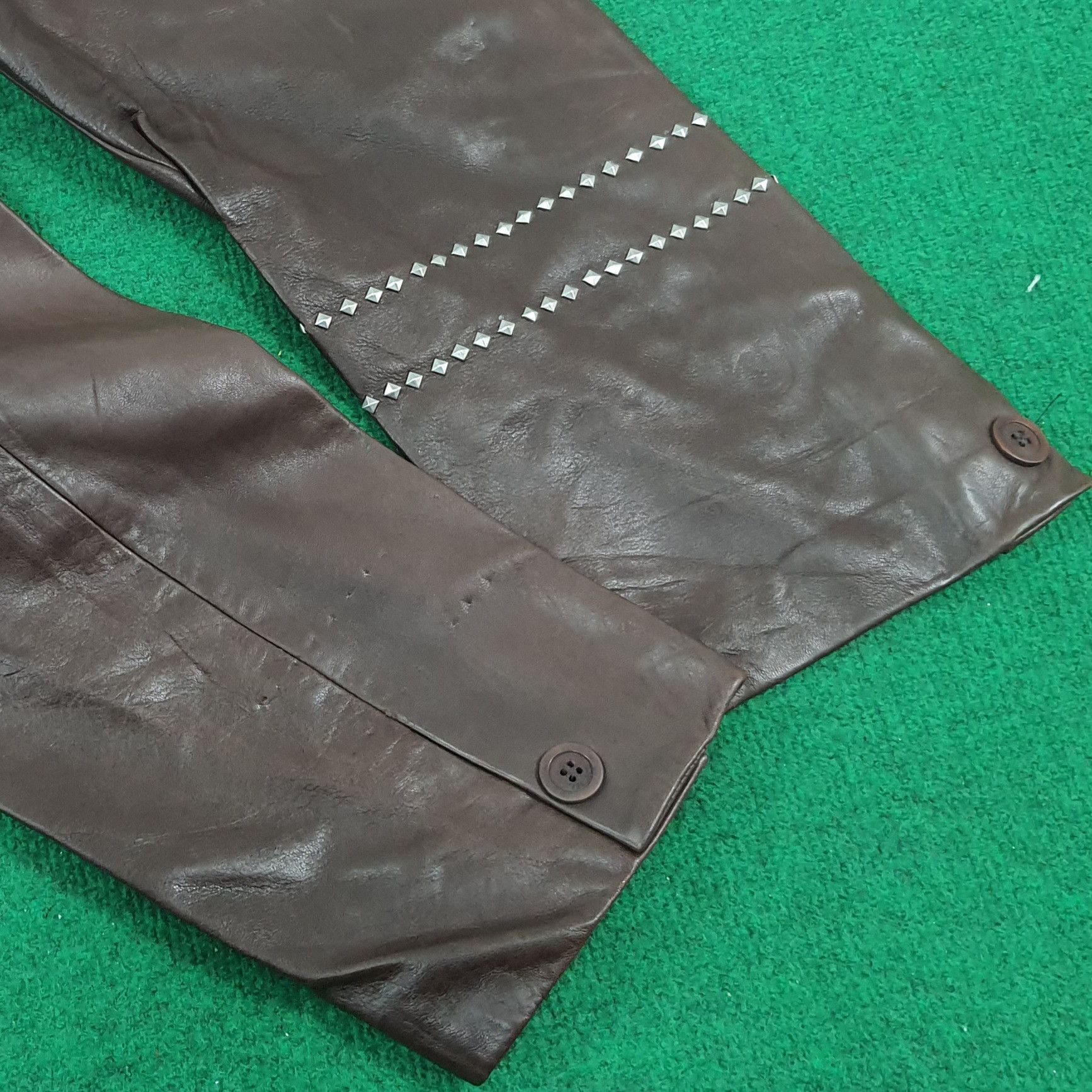 Versace × Vintage Vintage Gianni Versace Designer Luxury Leather Jacket Size US M / EU 48-50 / 2 - 5 Thumbnail