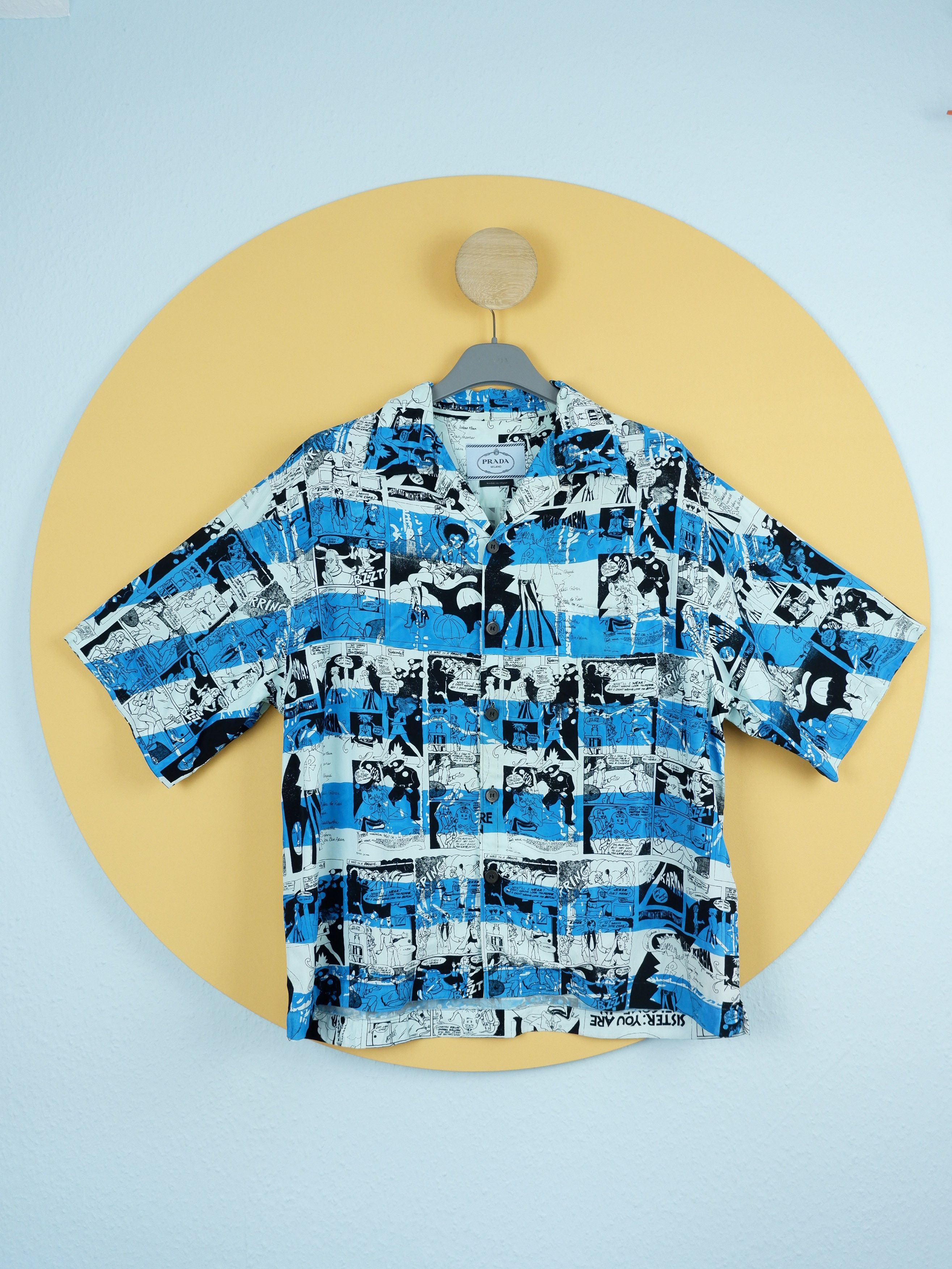 Prada Last drop! Extremely rare Prada baroque monkey shirt | Grailed