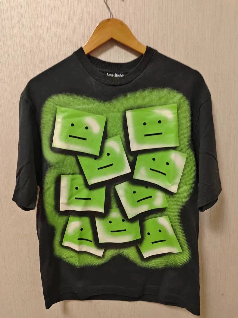 Acne Studios ACNE STUDIOS Fluorescent green jelly smiley face short sle Size US XS / EU 42 / 0 - 1 Thumbnail